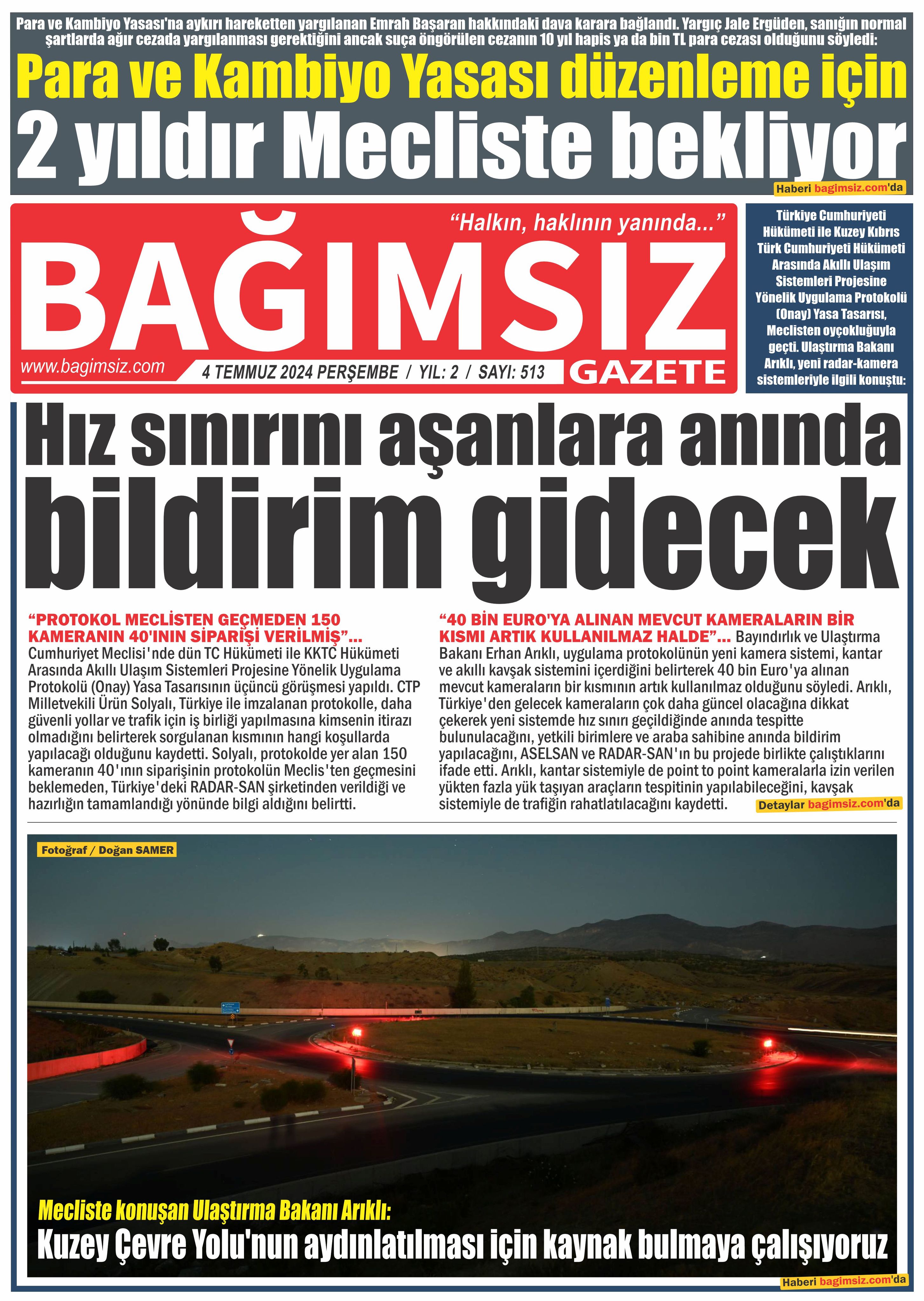 Bağımsız Gazete 513.Sayı