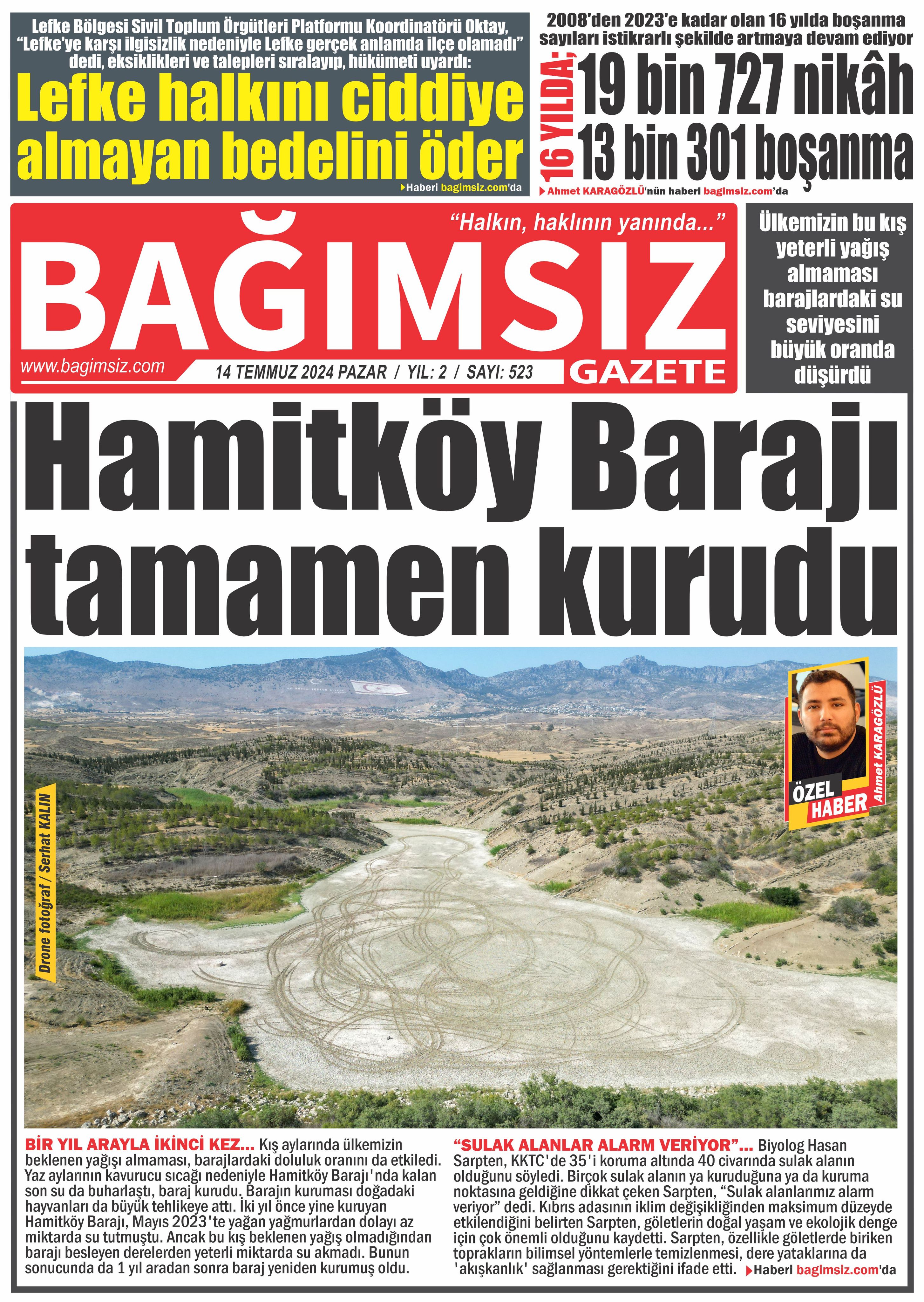 Bağımsız Gazete 523.Sayı