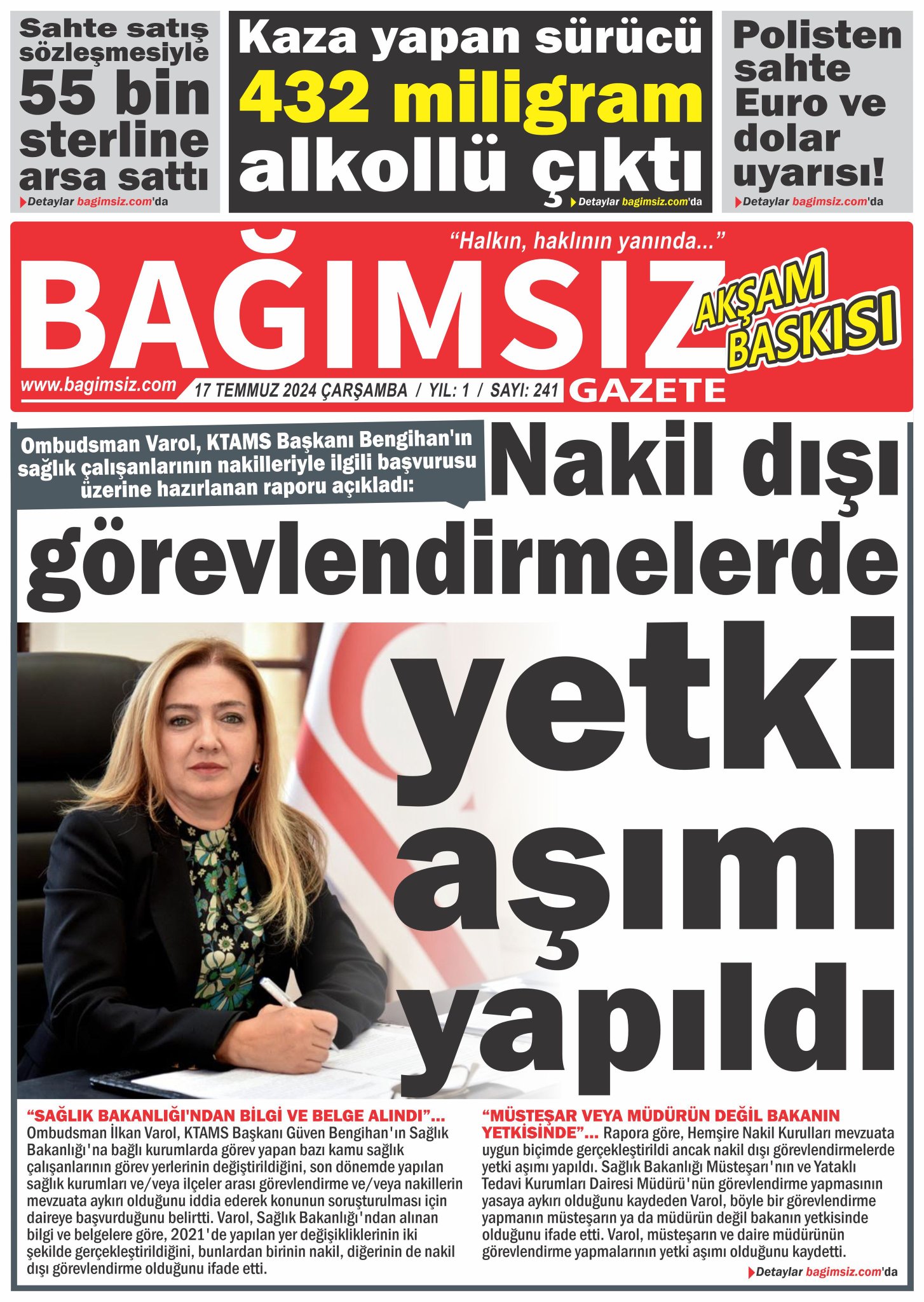 Bağımsız Gazete Akşam Baskısı Sayı 243