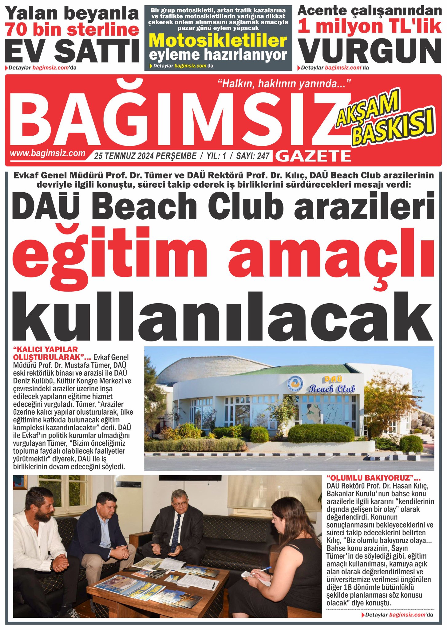 Bağımsız Gazete Akşam Baskısı Sayı 249