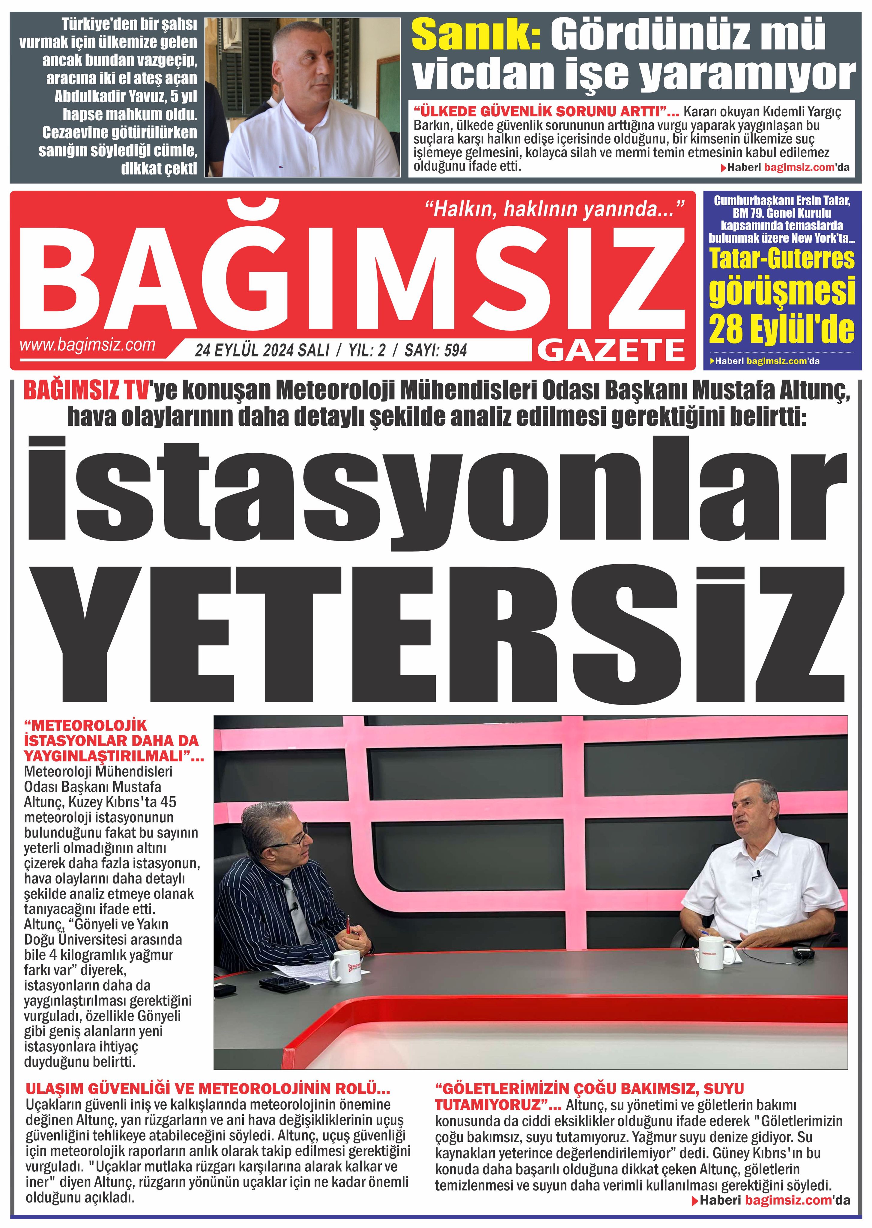 Bağımsız Gazete 595.Sayı