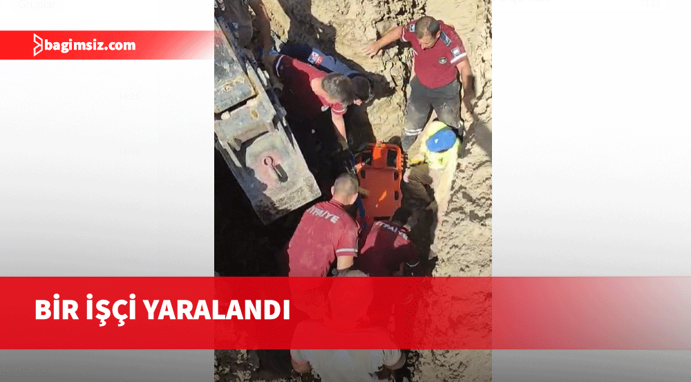 Kılıçarslan'da kazı çalışmasında toprak kayması: Bir işçi yaralandı