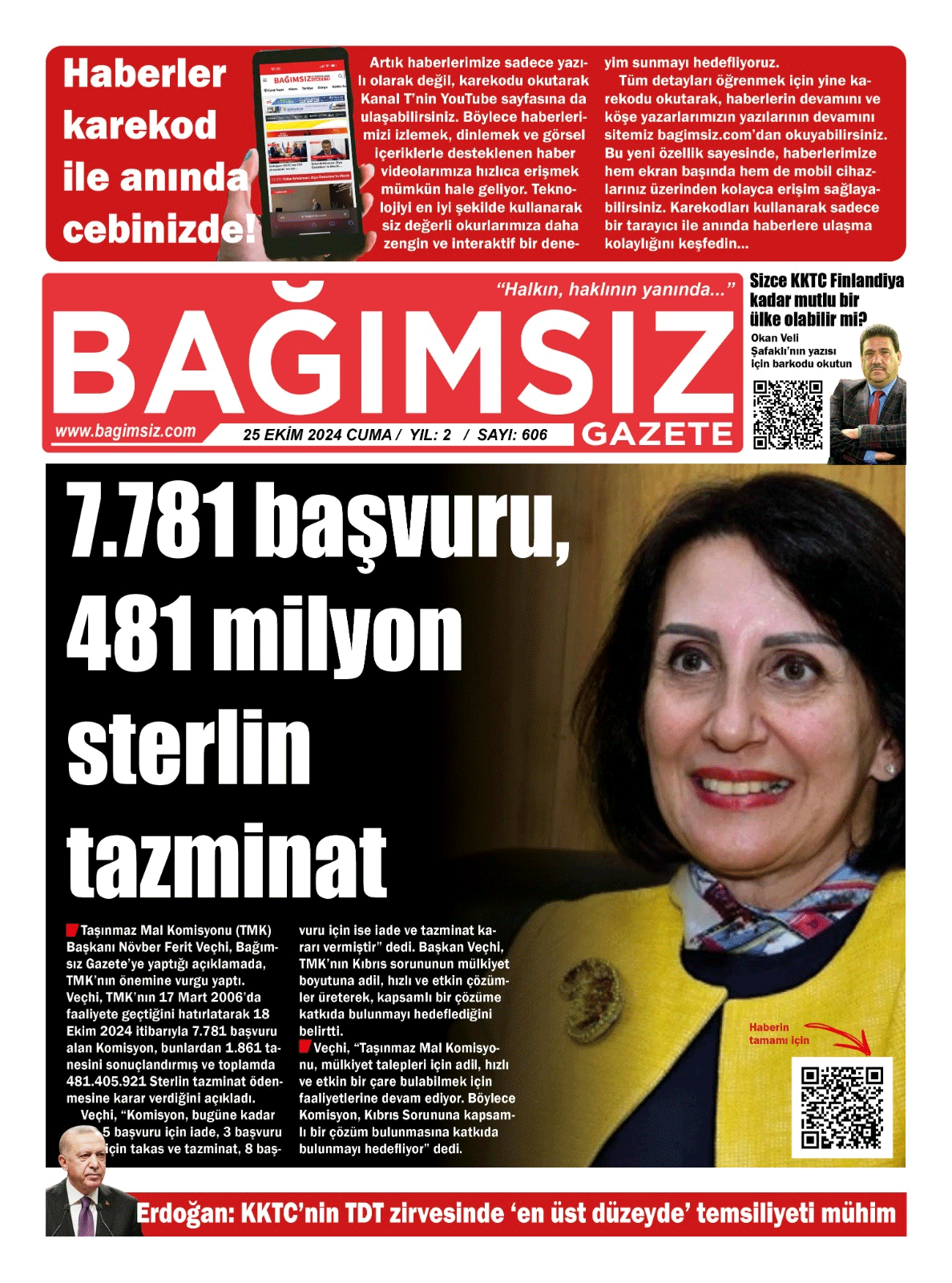 Bağımsız Gazete 606. Sayı