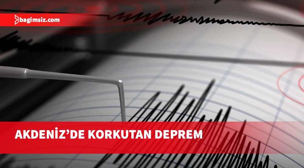 Akdeniz açıklarında deprem