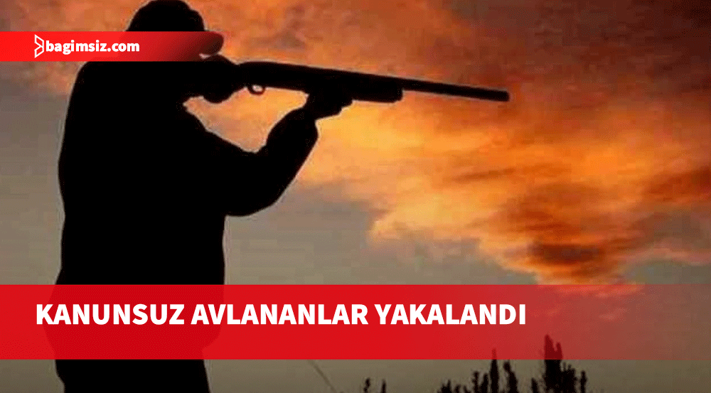 Kanunsuz avlanan 6 kişiye yasal işlem