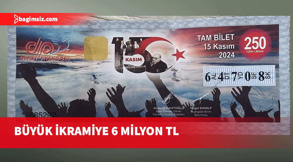 Devlet Piyangosu'nun yılbaşı çekilişinin büyük ikramiyesi 6 milyon TL