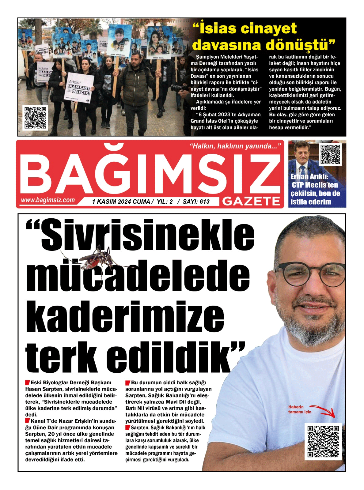 Bağımsız Gazete 612. Sayı