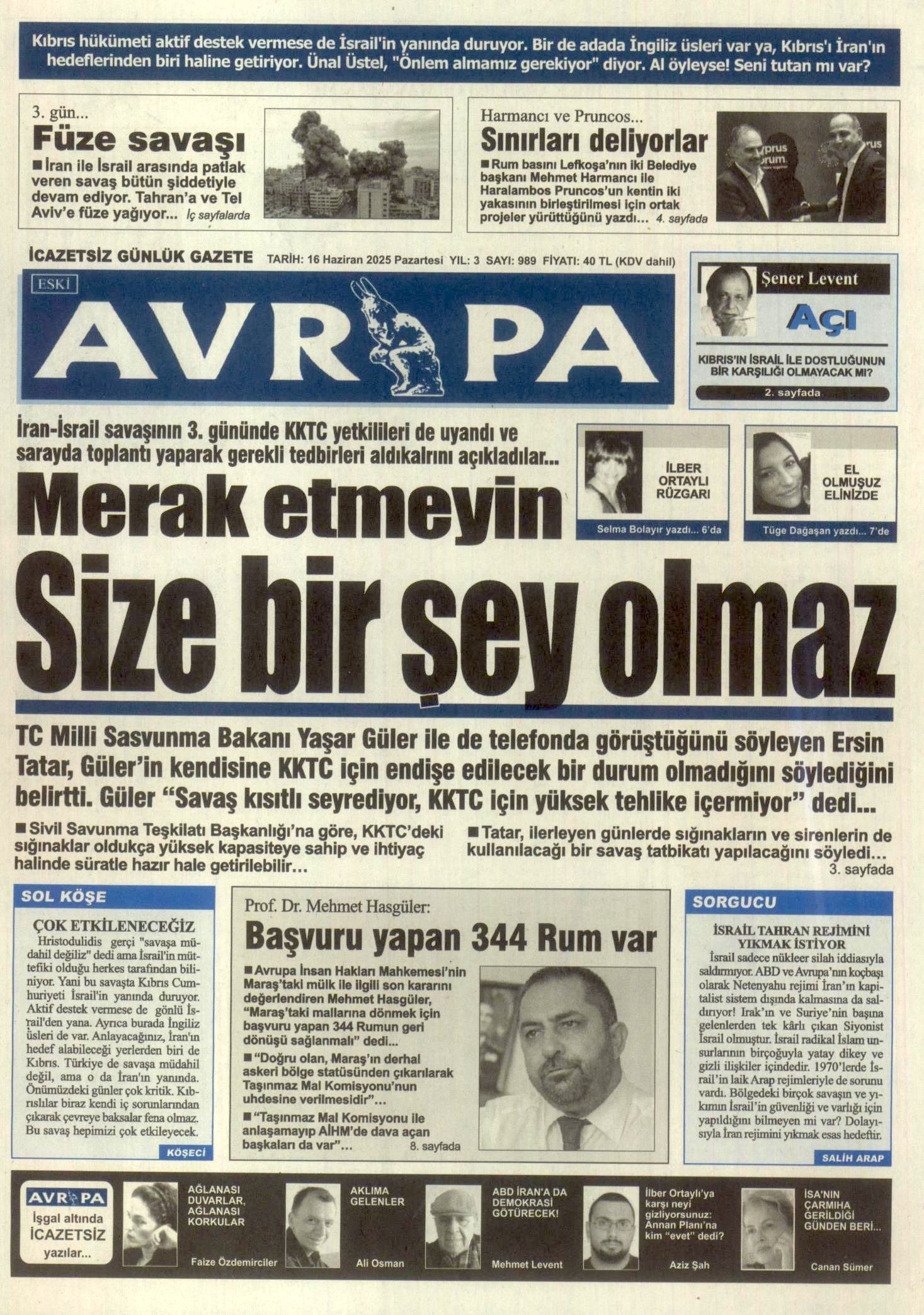 A V R U P A G A Z E T E S I 20250616