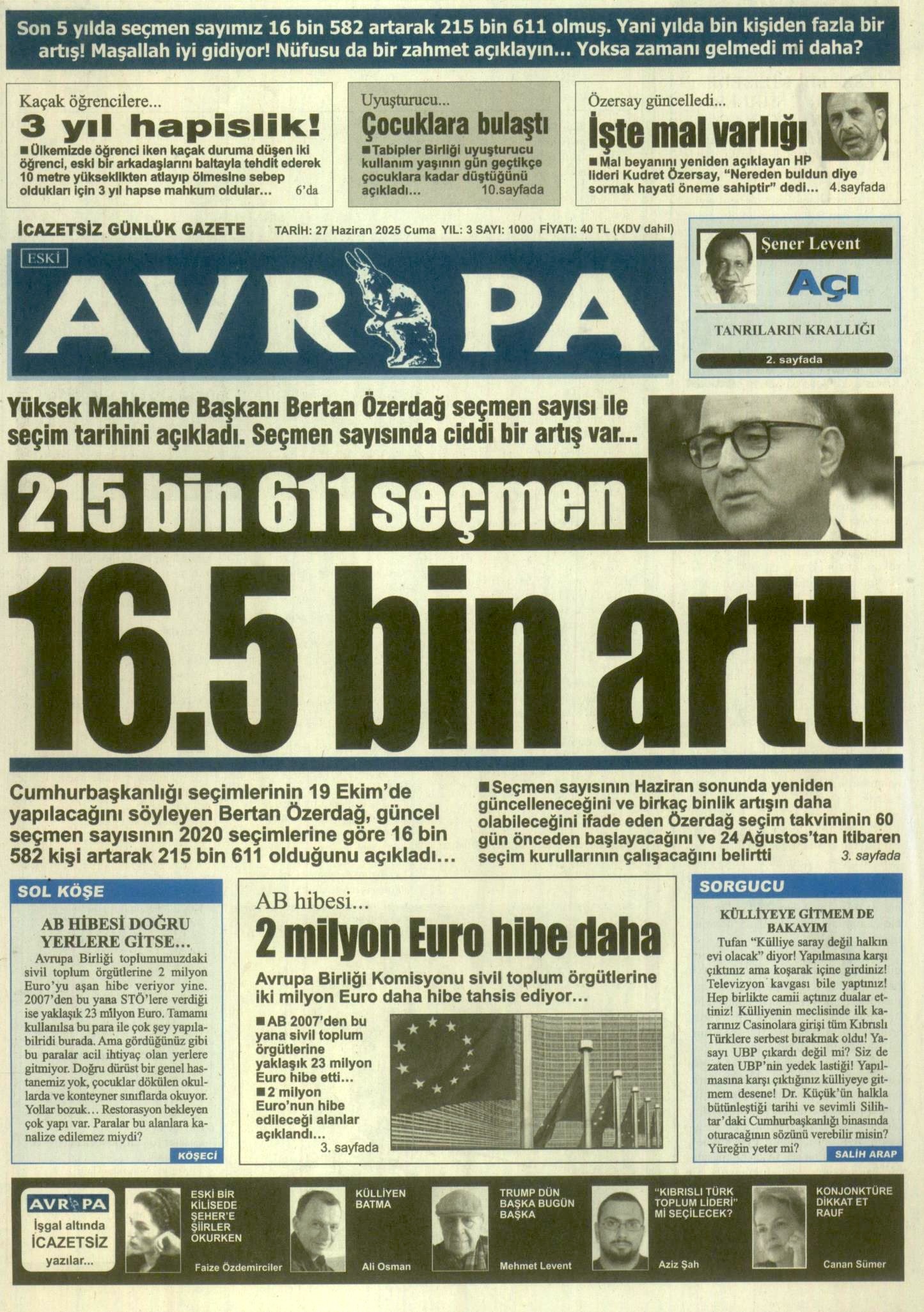 A V R U P A G A Z E T E S I 20250627