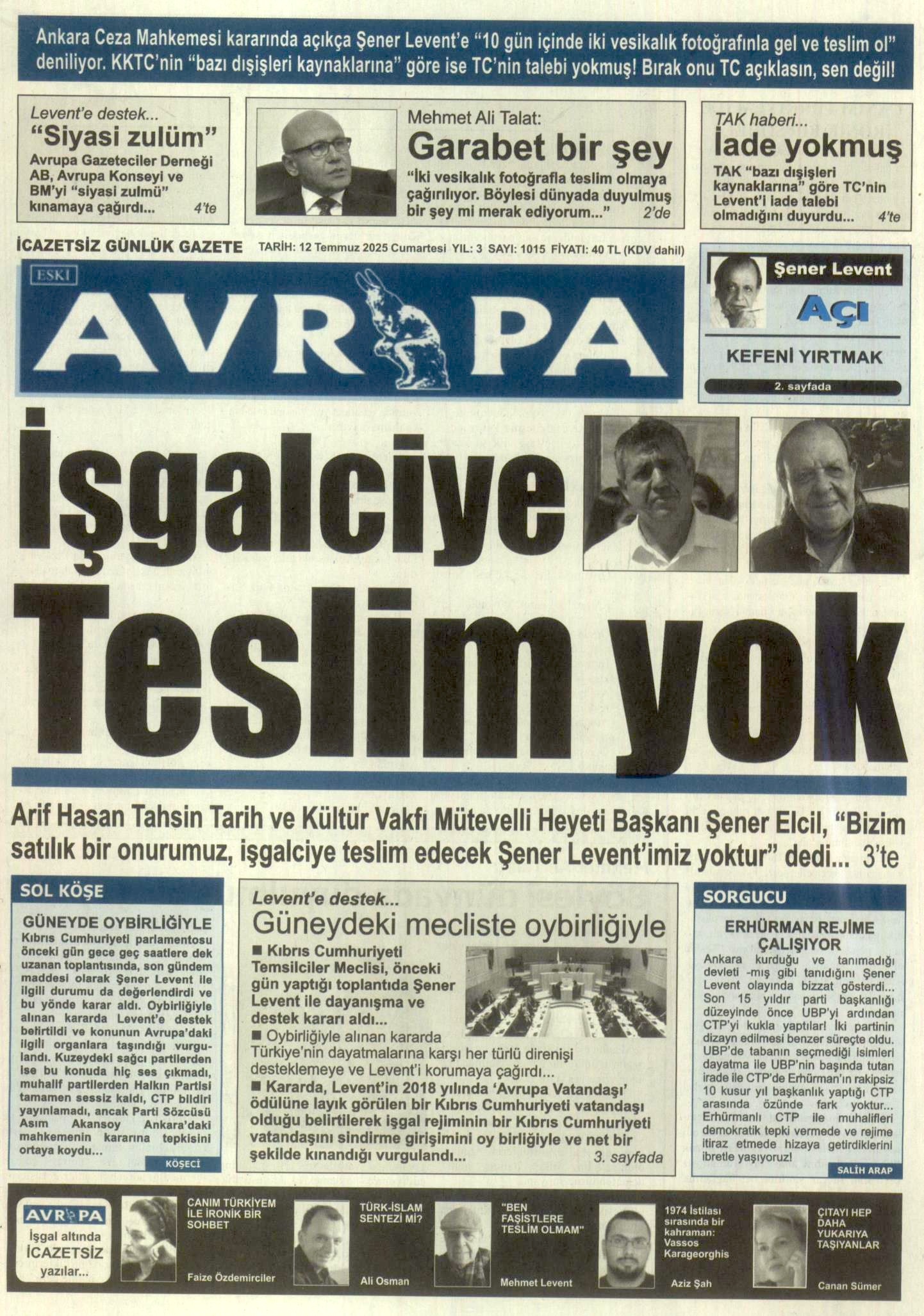 A V R U P A G A Z E T E S I 20250712