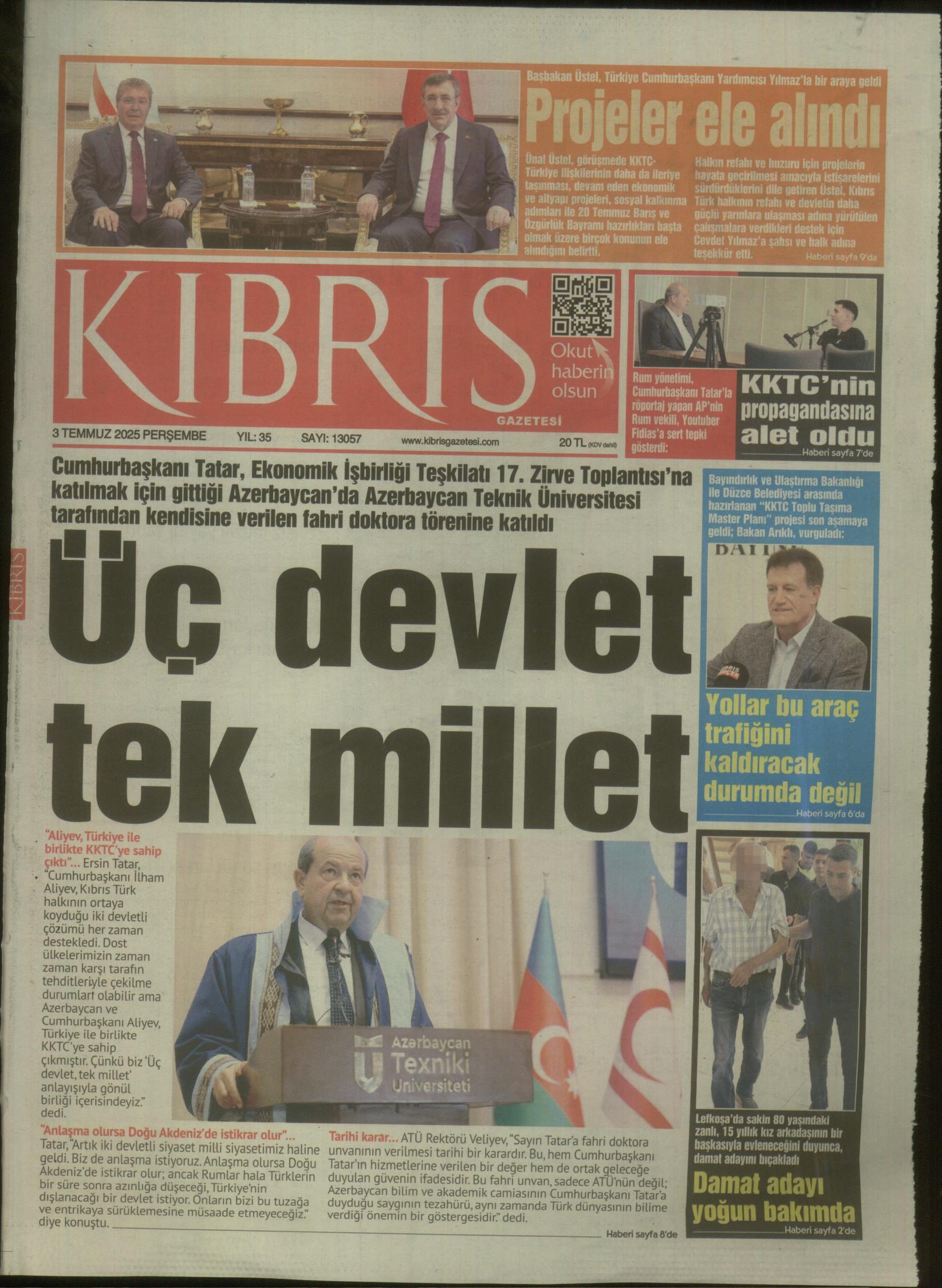 K I B R I S G A Z E T E S I 20250703