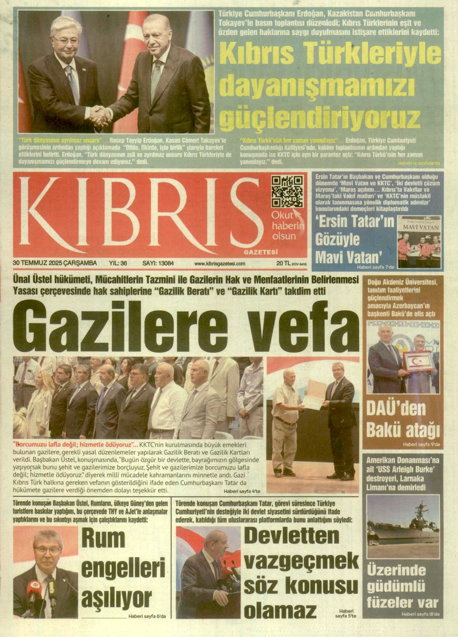 K I B R I S G A Z E T E S I 20250730