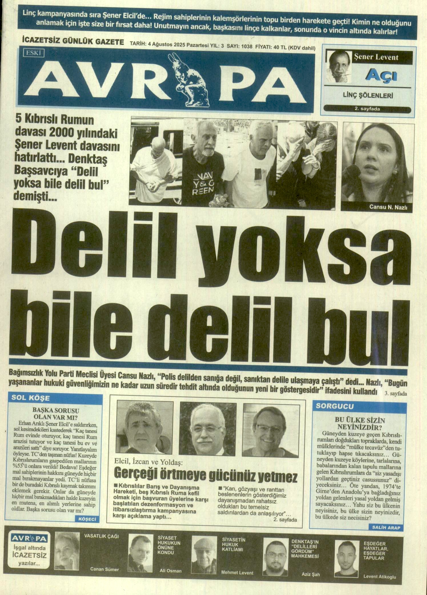 A V R U P A G A Z E T E S I 20250804