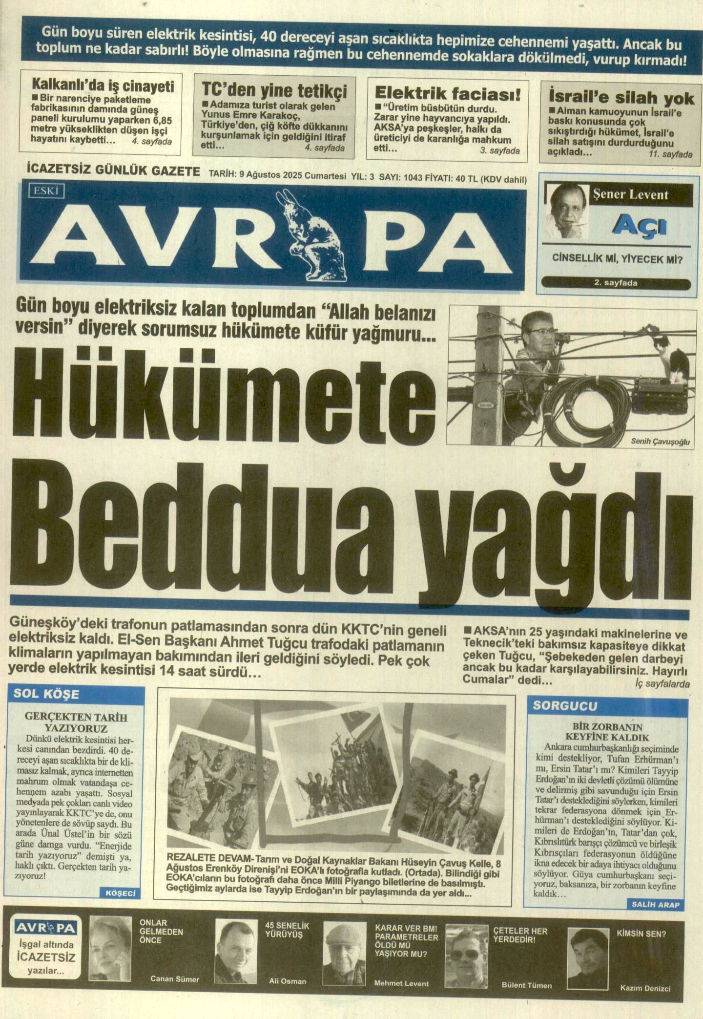 A V R U P A G A Z E T E S I 20250809