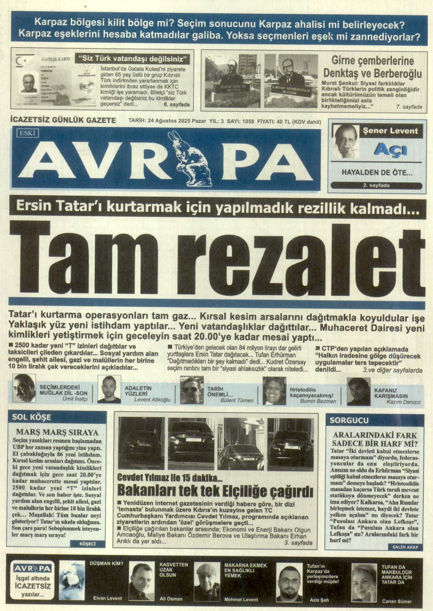 A V R U P A G A Z E T E S I 20250824