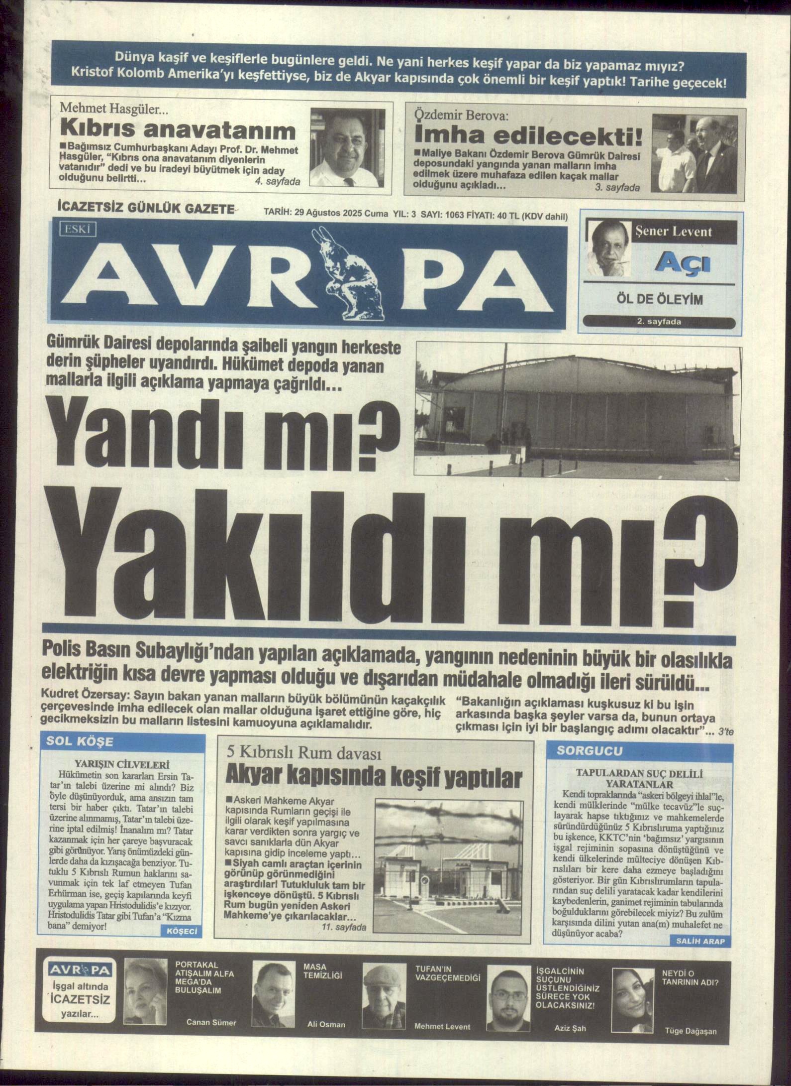 A V R U P A G A Z E T E S I 20250829