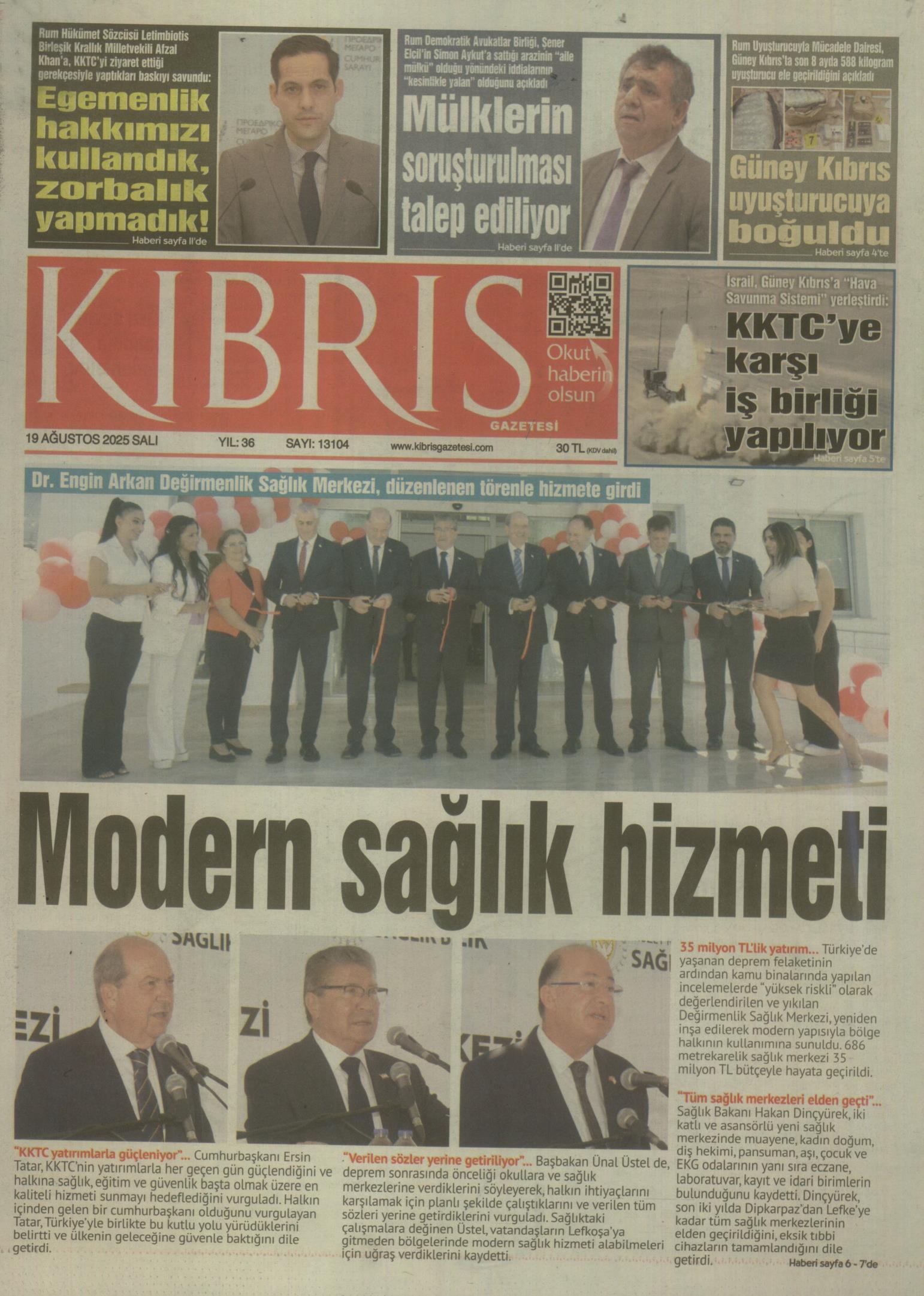 K I B R I S G A Z E T E S I 20250819