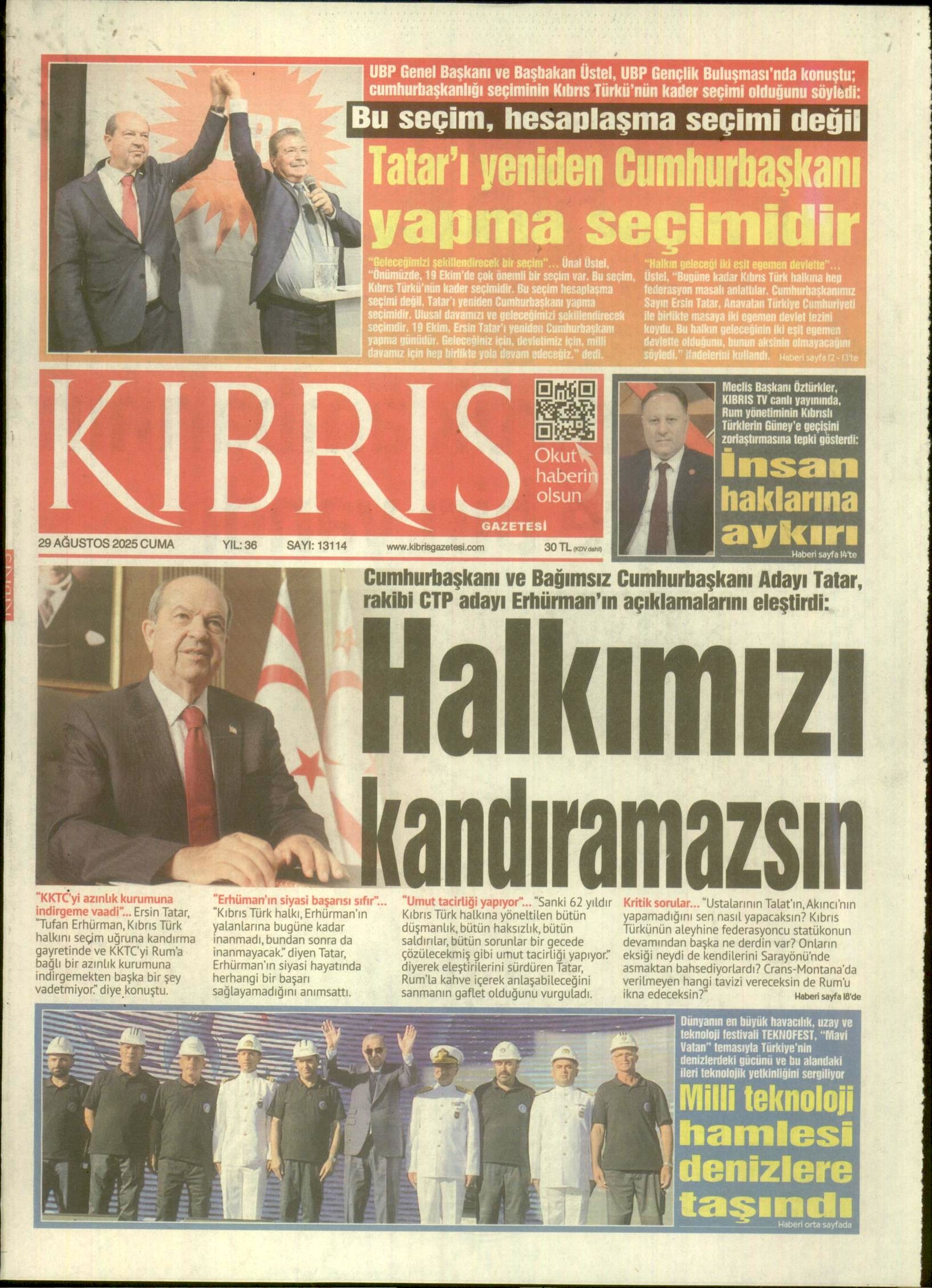 K I B R I S G A Z E T E S I 20250829