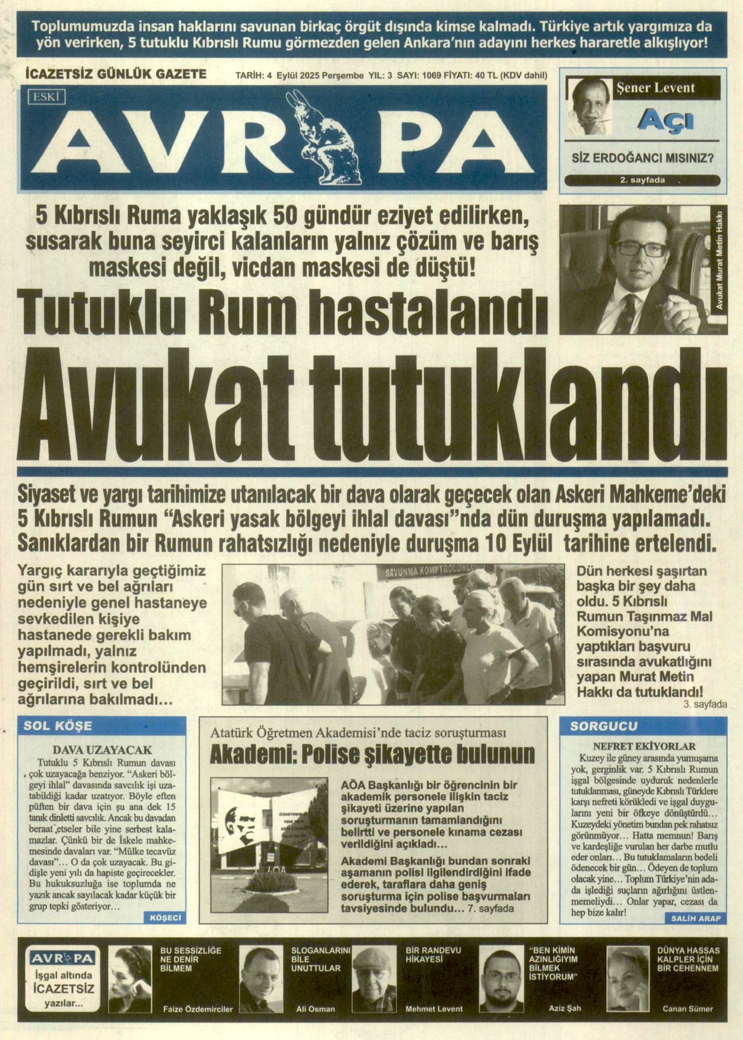 A V R U P A G A Z E T E S I 20250904