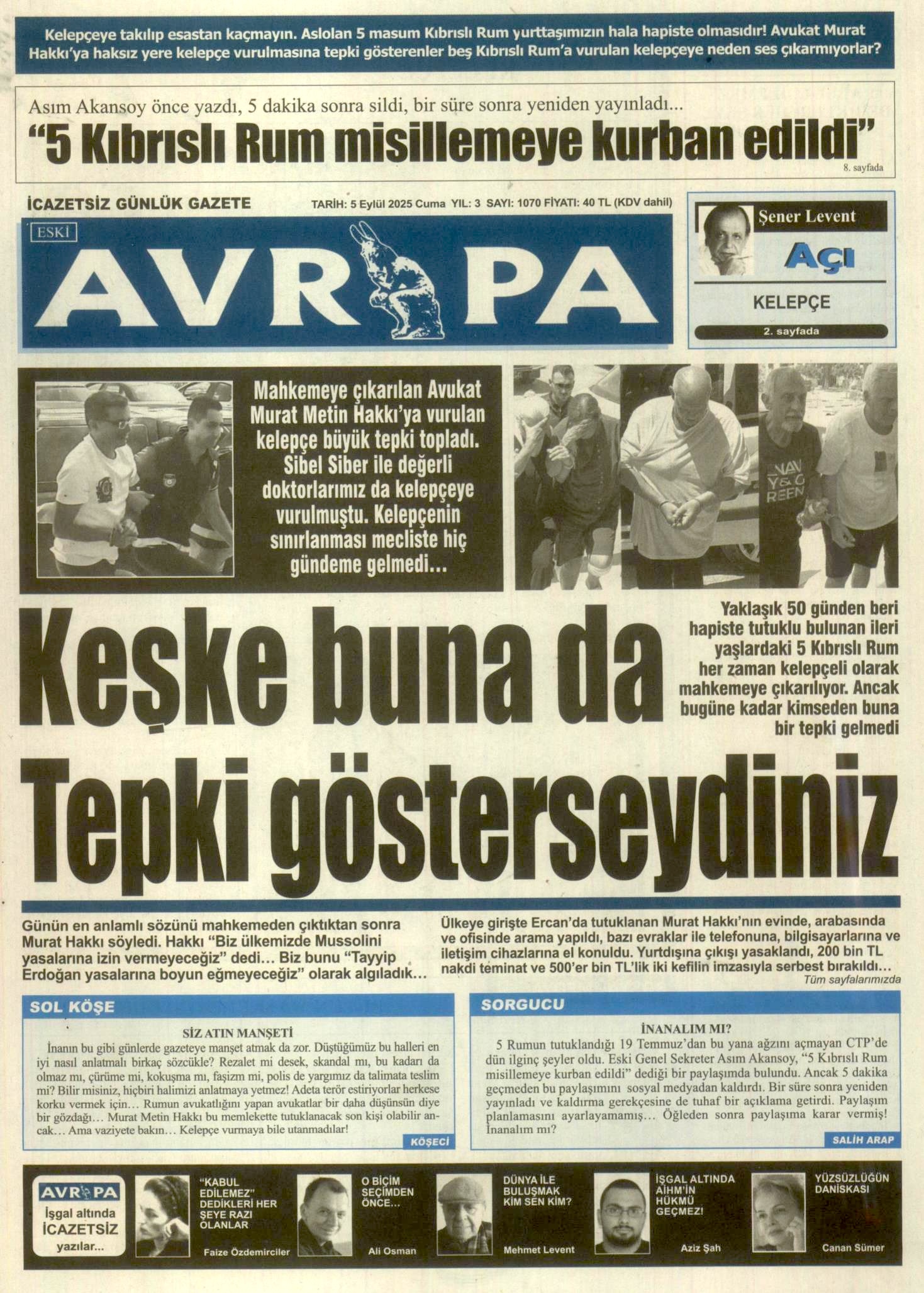 A V R U P A G A Z E T E S I 20250905