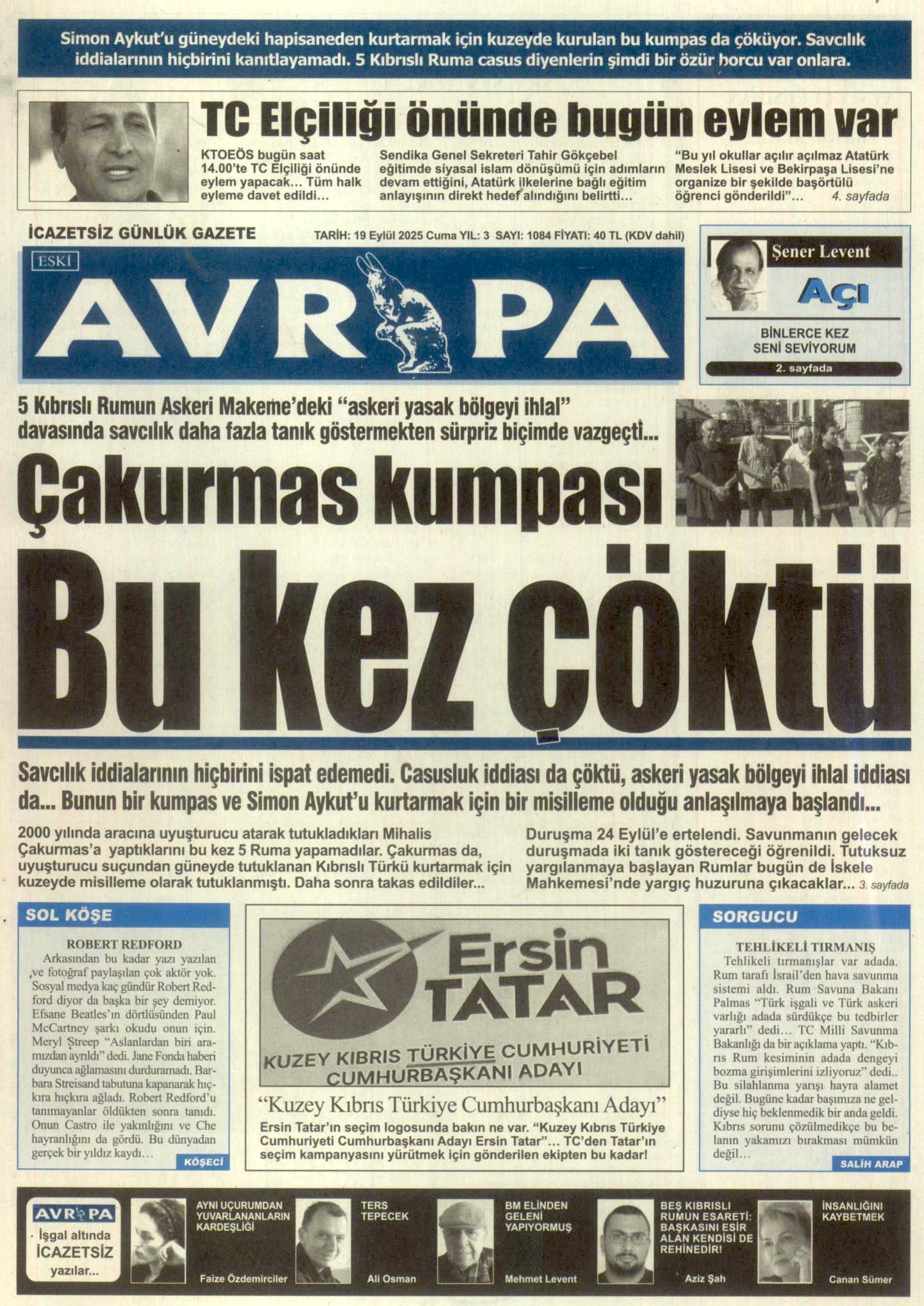 A V R U P A G A Z E T E S I 20250919