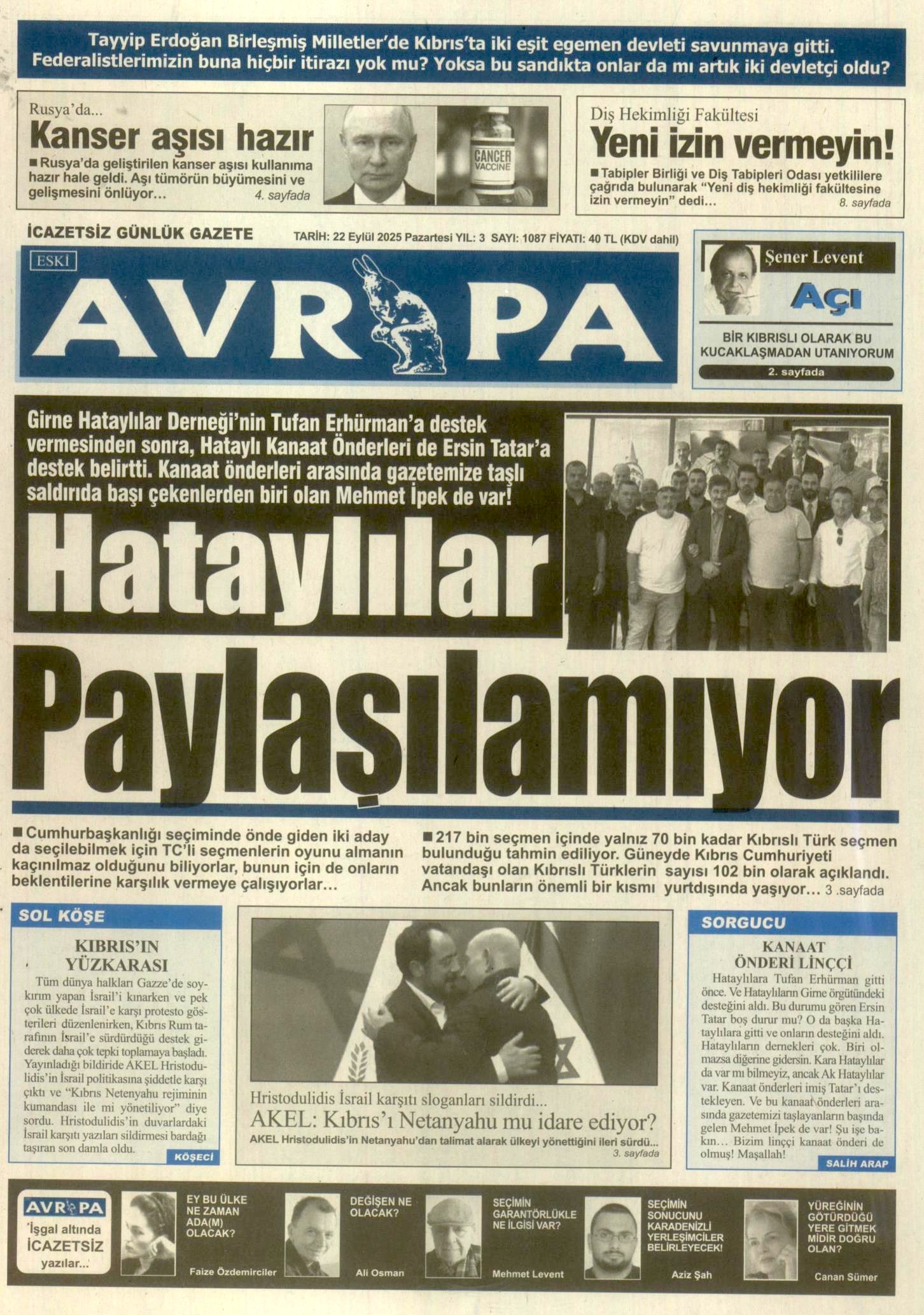 A V R U P A G A Z E T E S I 20250922