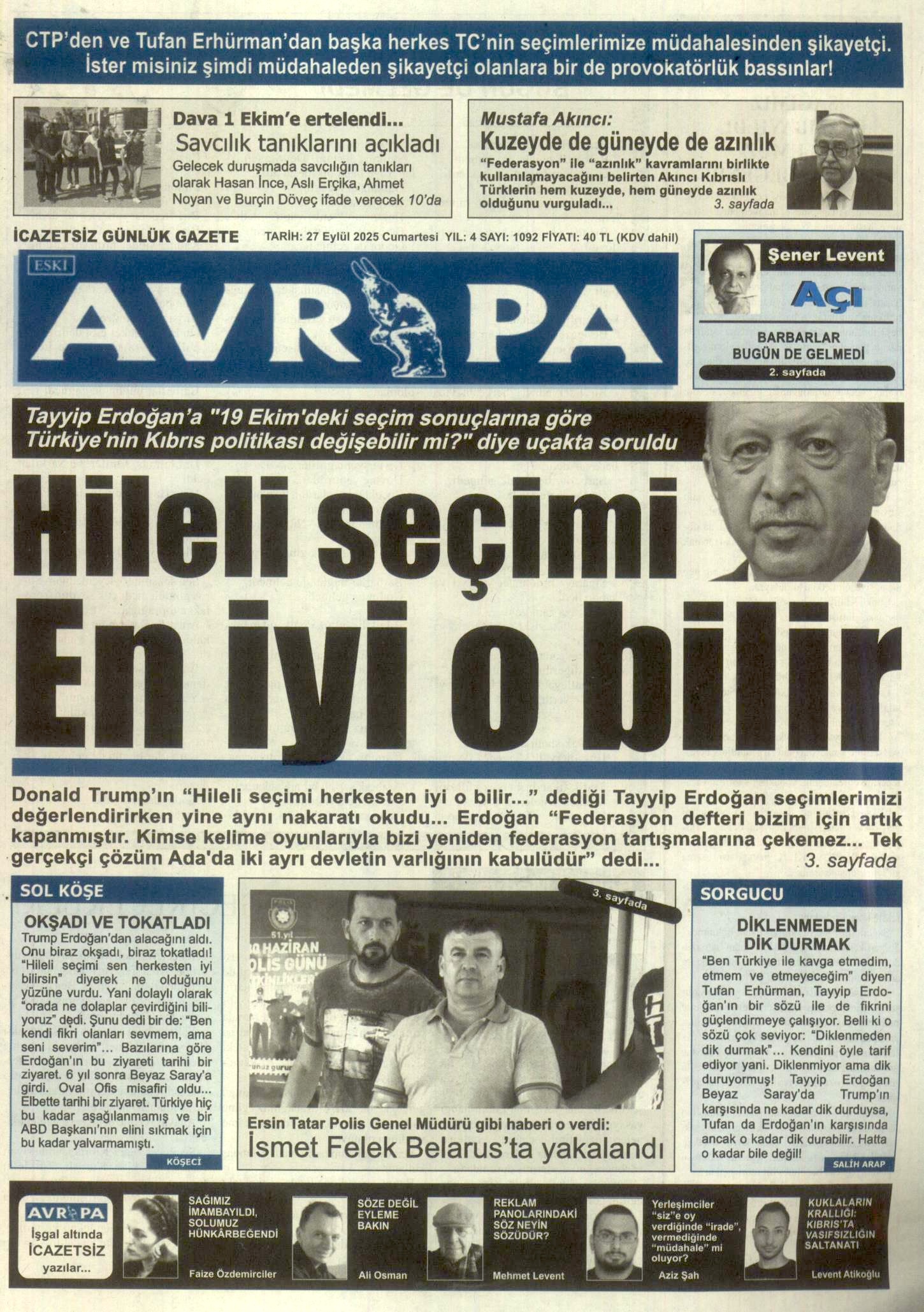 A V R U P A G A Z E T E S I 20250927