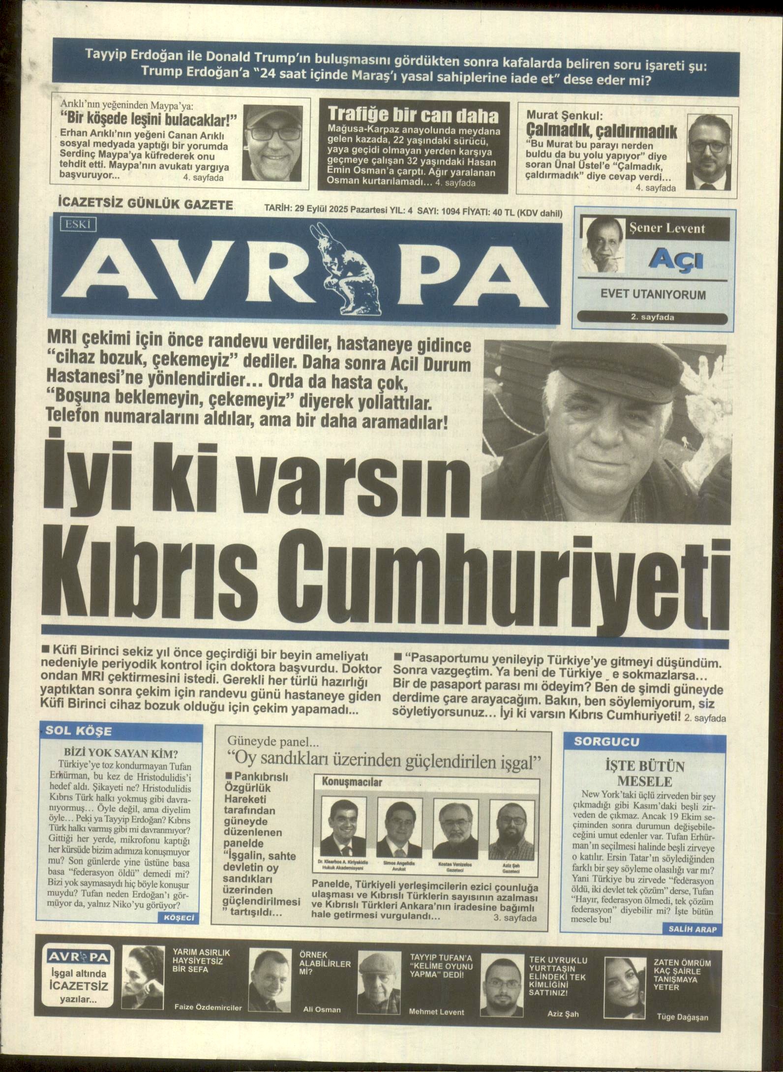 A V R U P A G A Z E T E S I 20250929