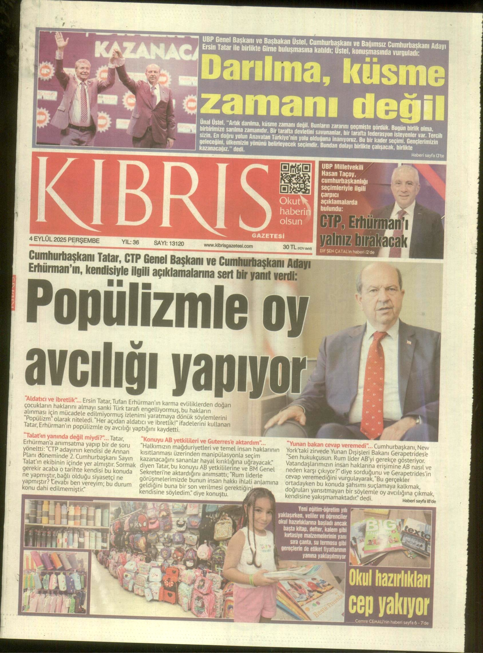 K I B R I S G A Z E T E S I 20250904