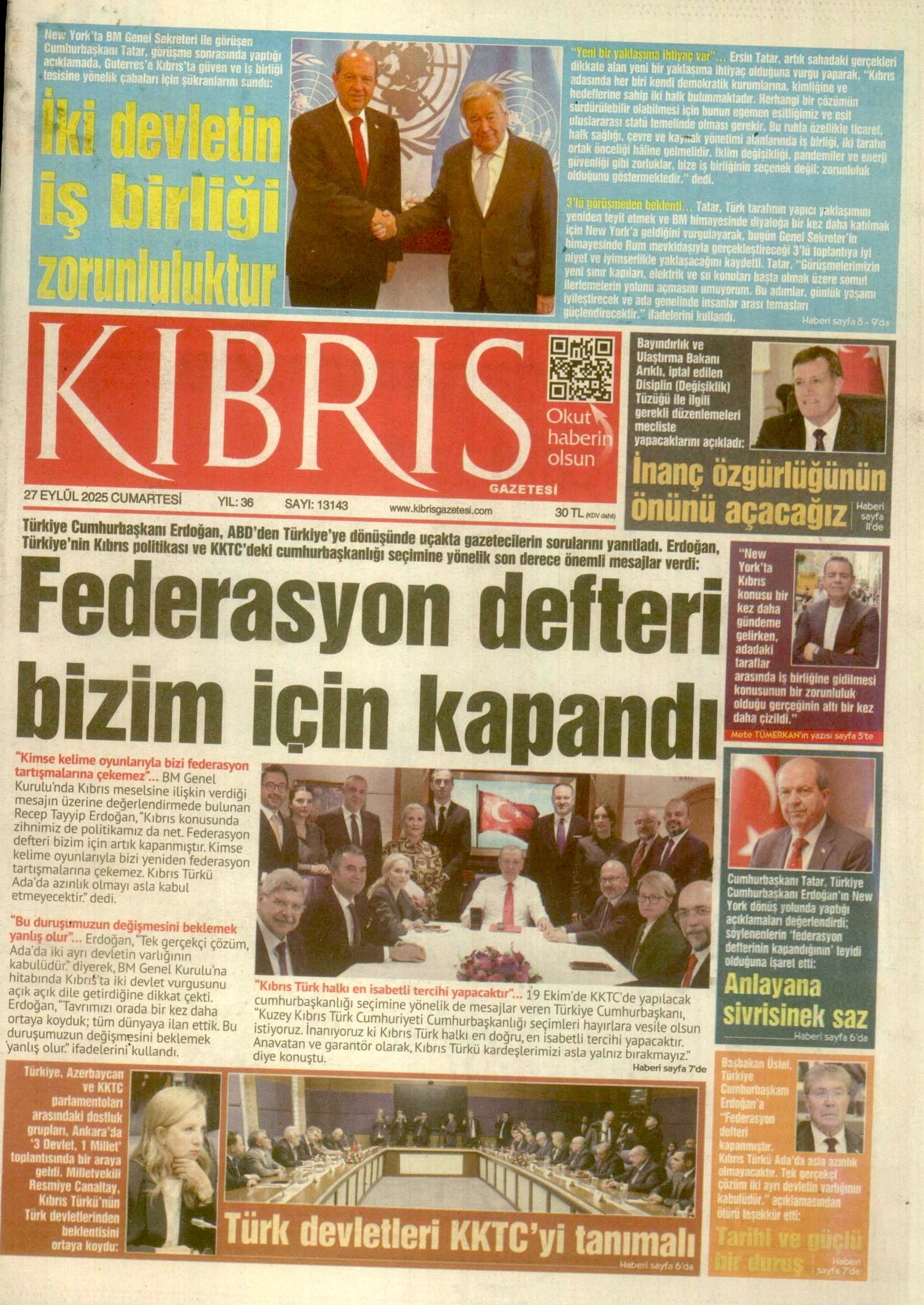 K I B R I S G A Z E T E S I 20250927