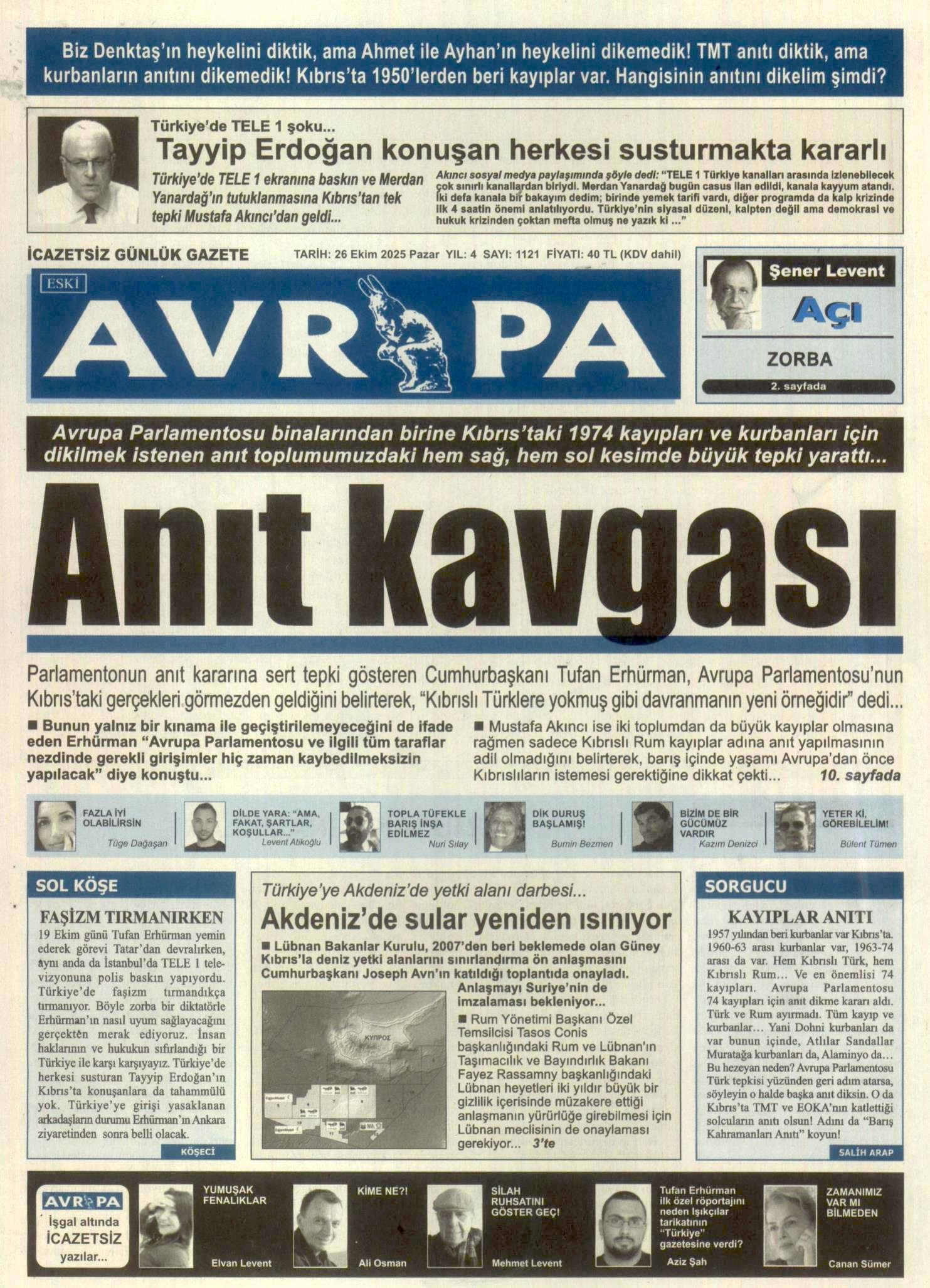 A V R U P A G A Z E T E S I 20251026