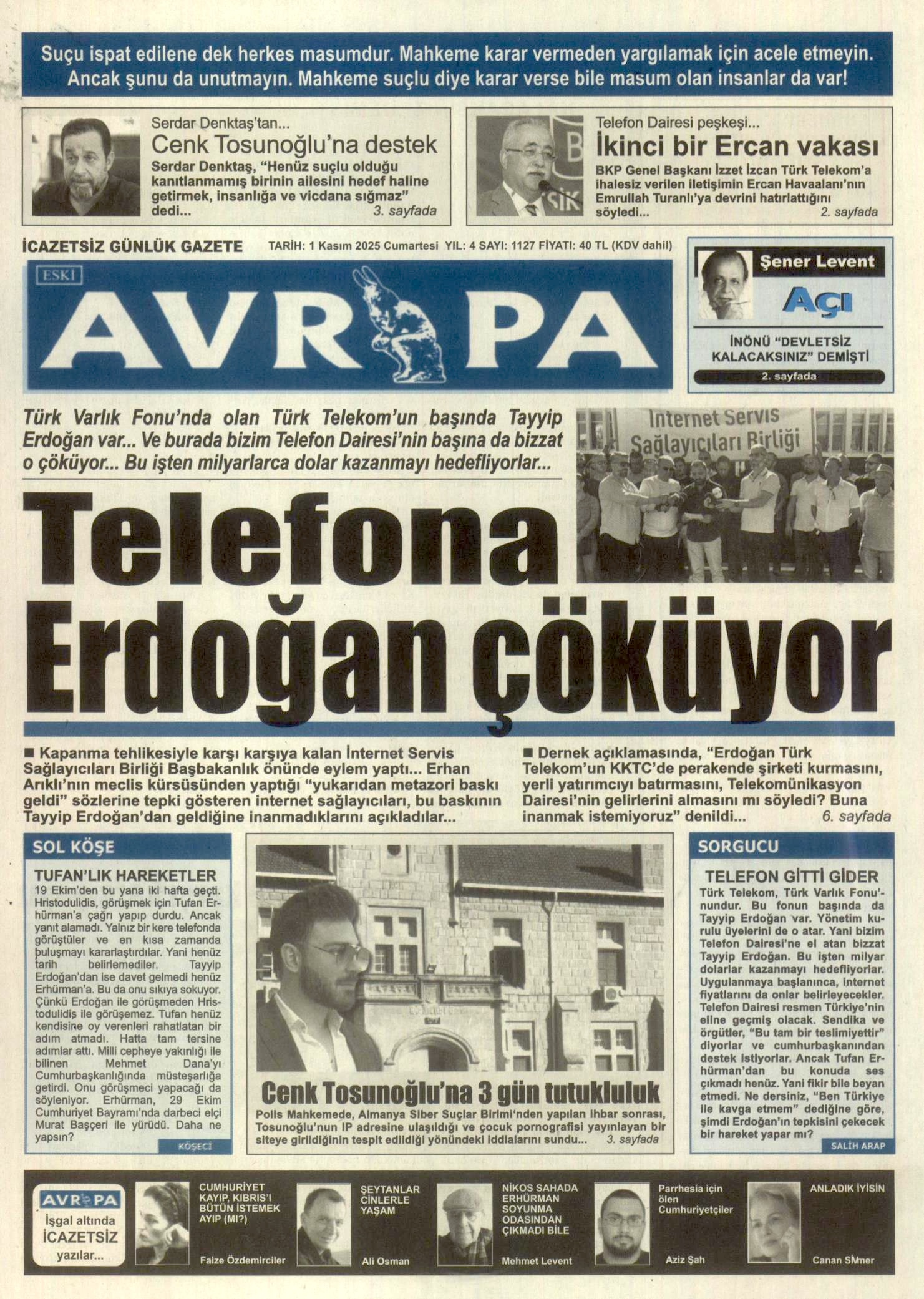 A V R U P A G A Z E T E S I 20251101