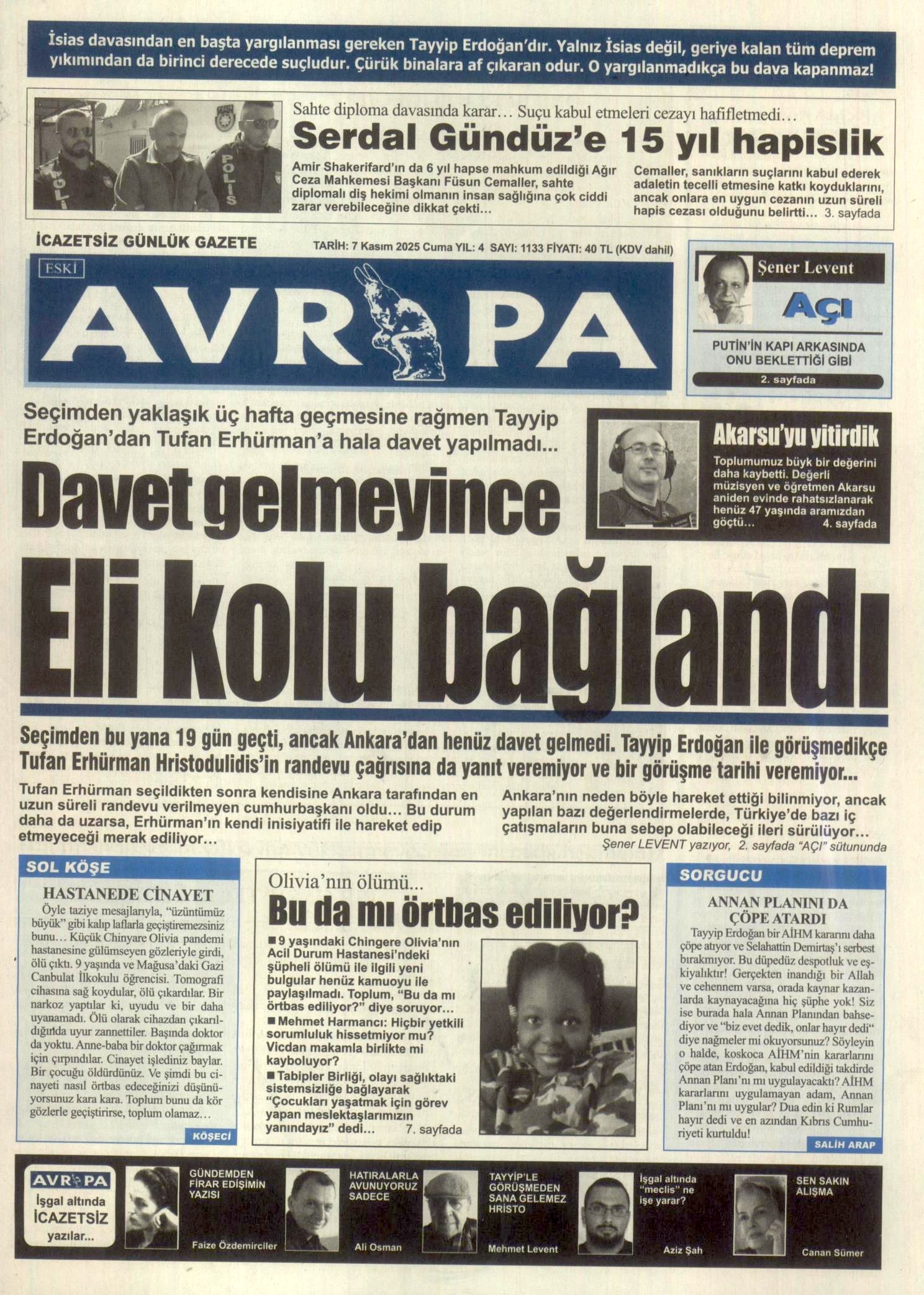 A V R U P A G A Z E T E S I 20251107