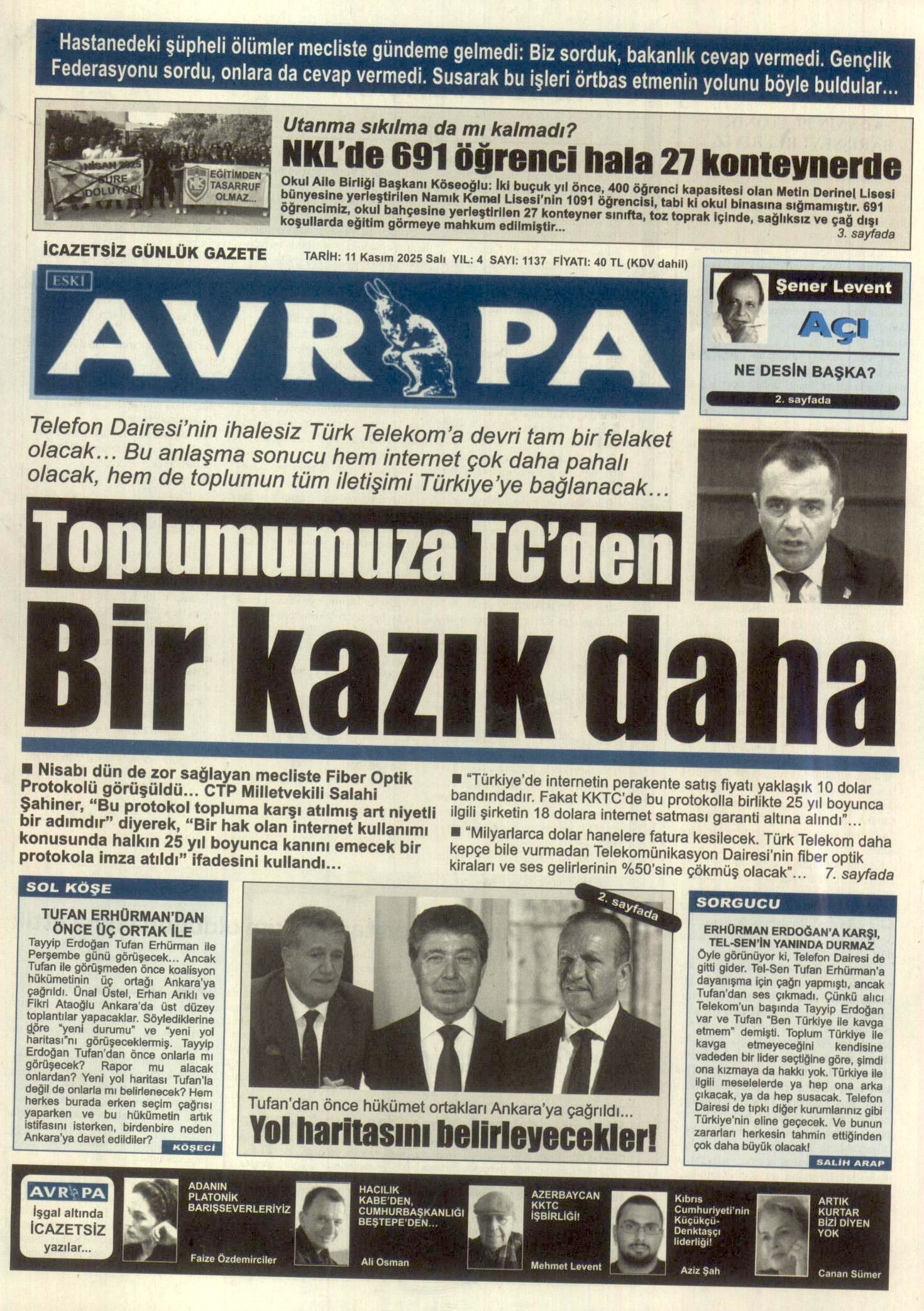 A V R U P A G A Z E T E S I 20251111