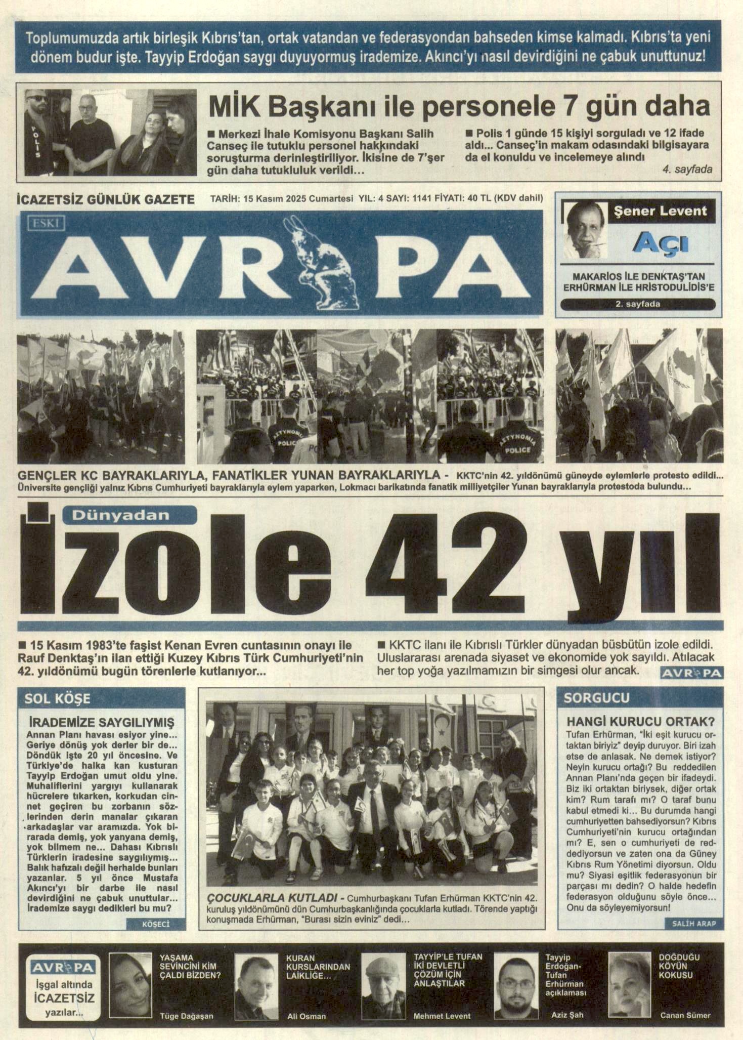 A V R U P A G A Z E T E S I 20251115