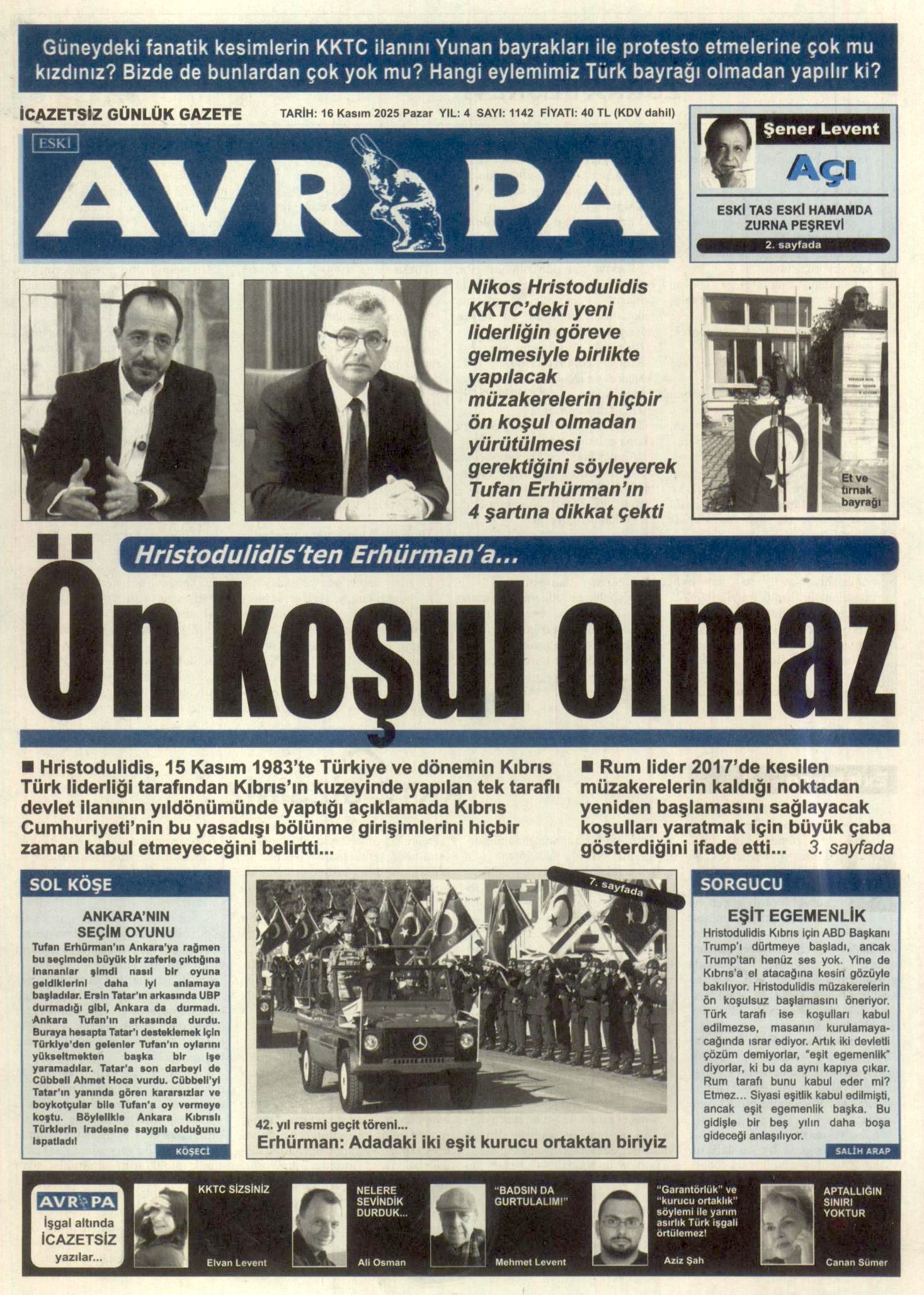 A V R U P A G A Z E T E S I 20251116