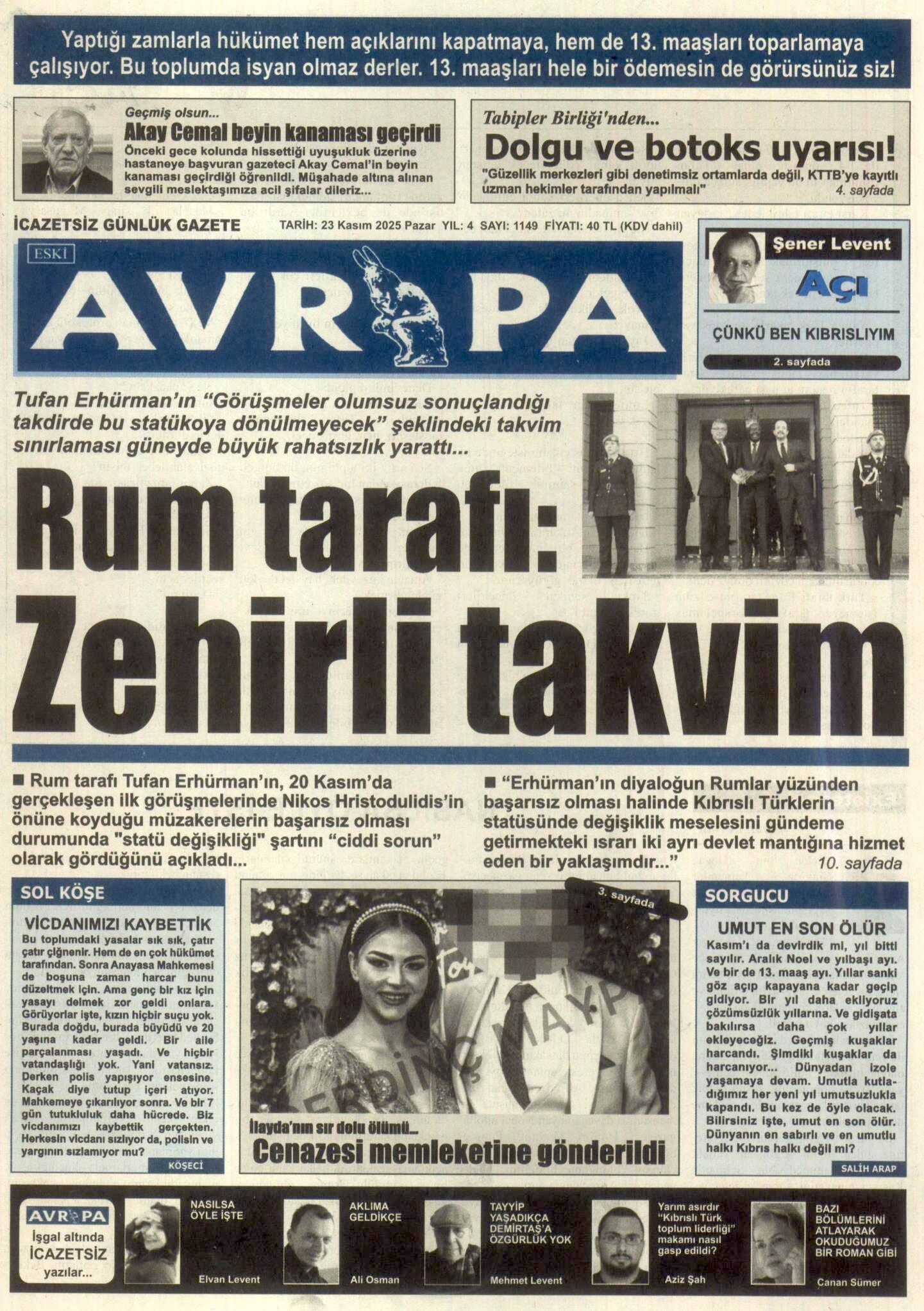 A V R U P A G A Z E T E S I 20251123