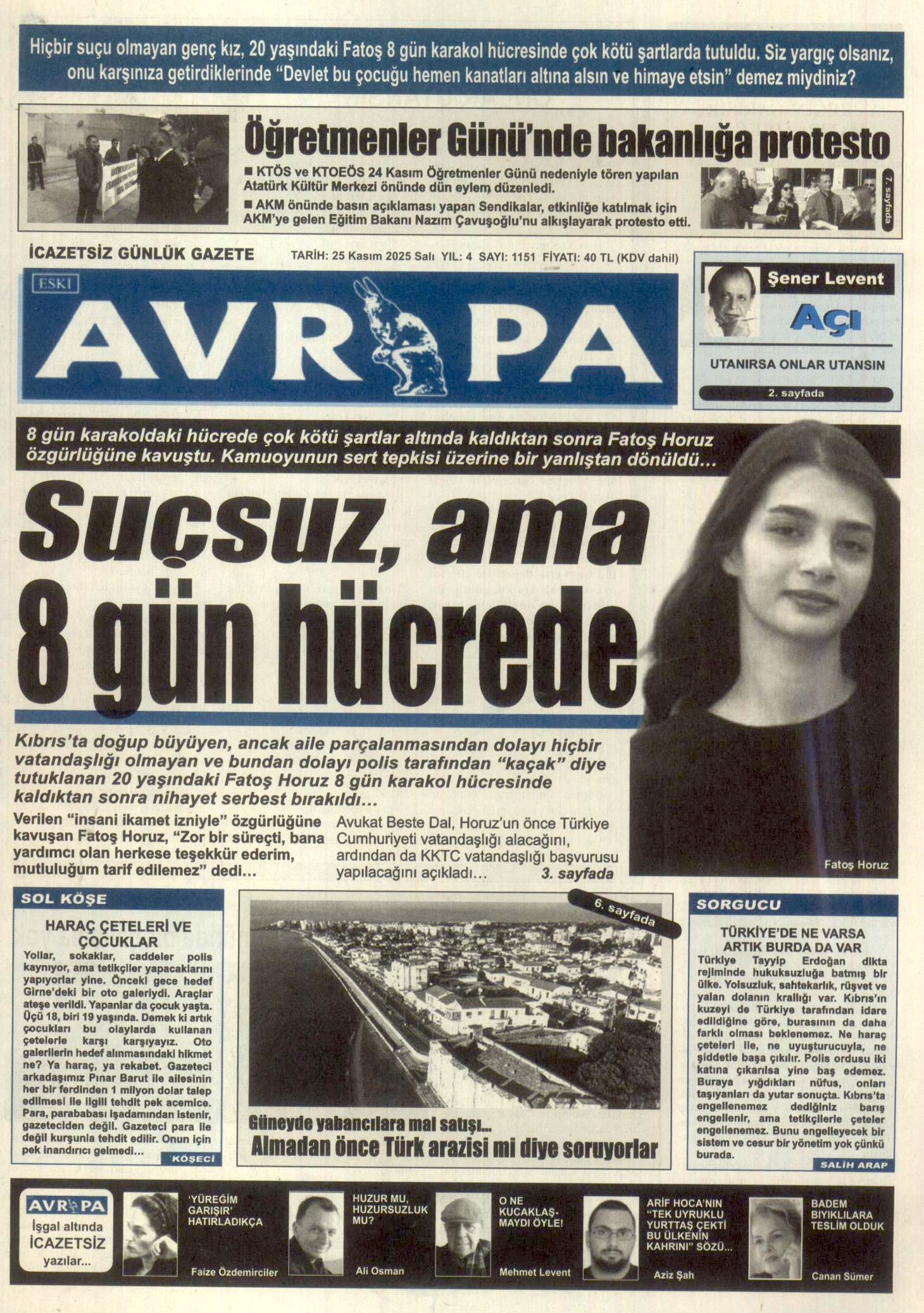 A V R U P A G A Z E T E S I 20251125