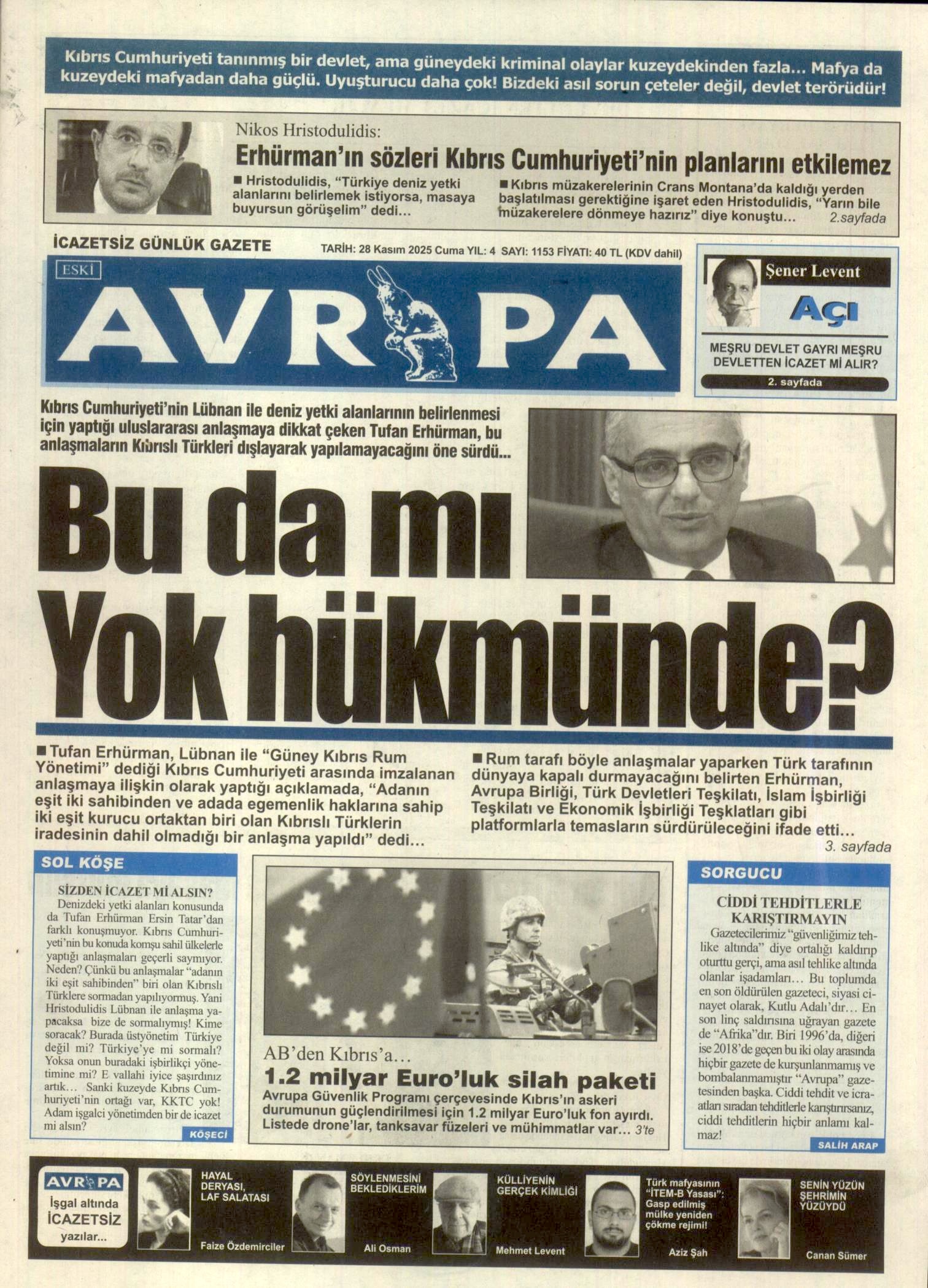 A V R U P A G A Z E T E S I 20251128