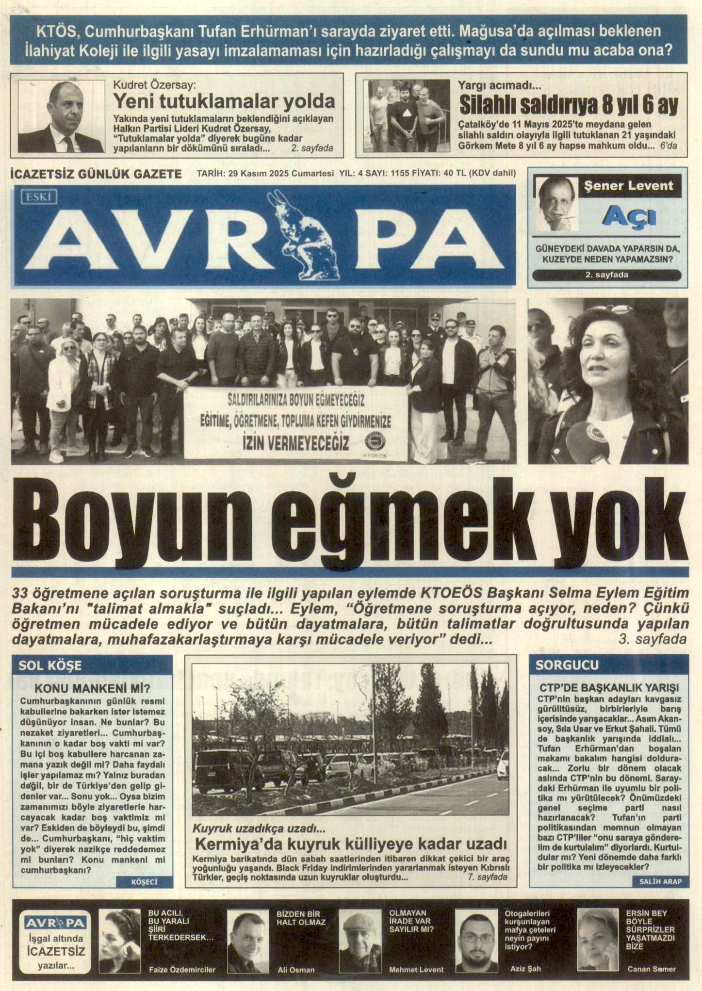 A V R U P A G A Z E T E S I 20251129