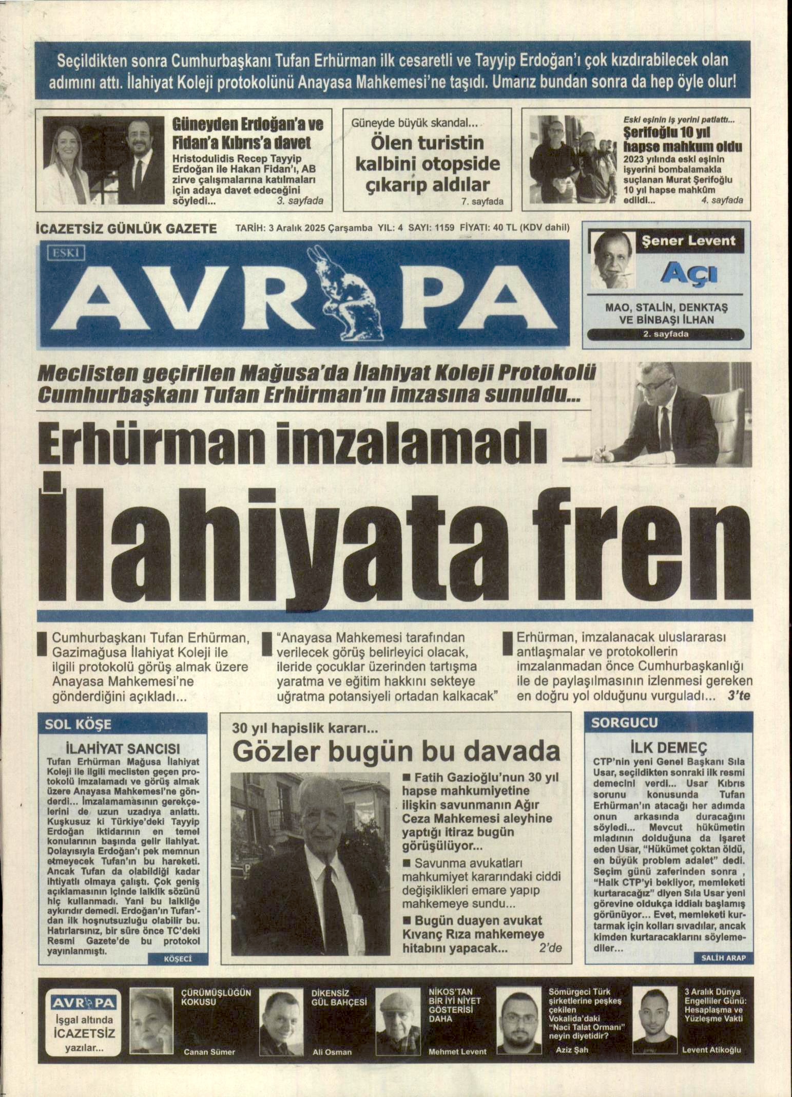 A V R U P A G A Z E T E S I 20251203