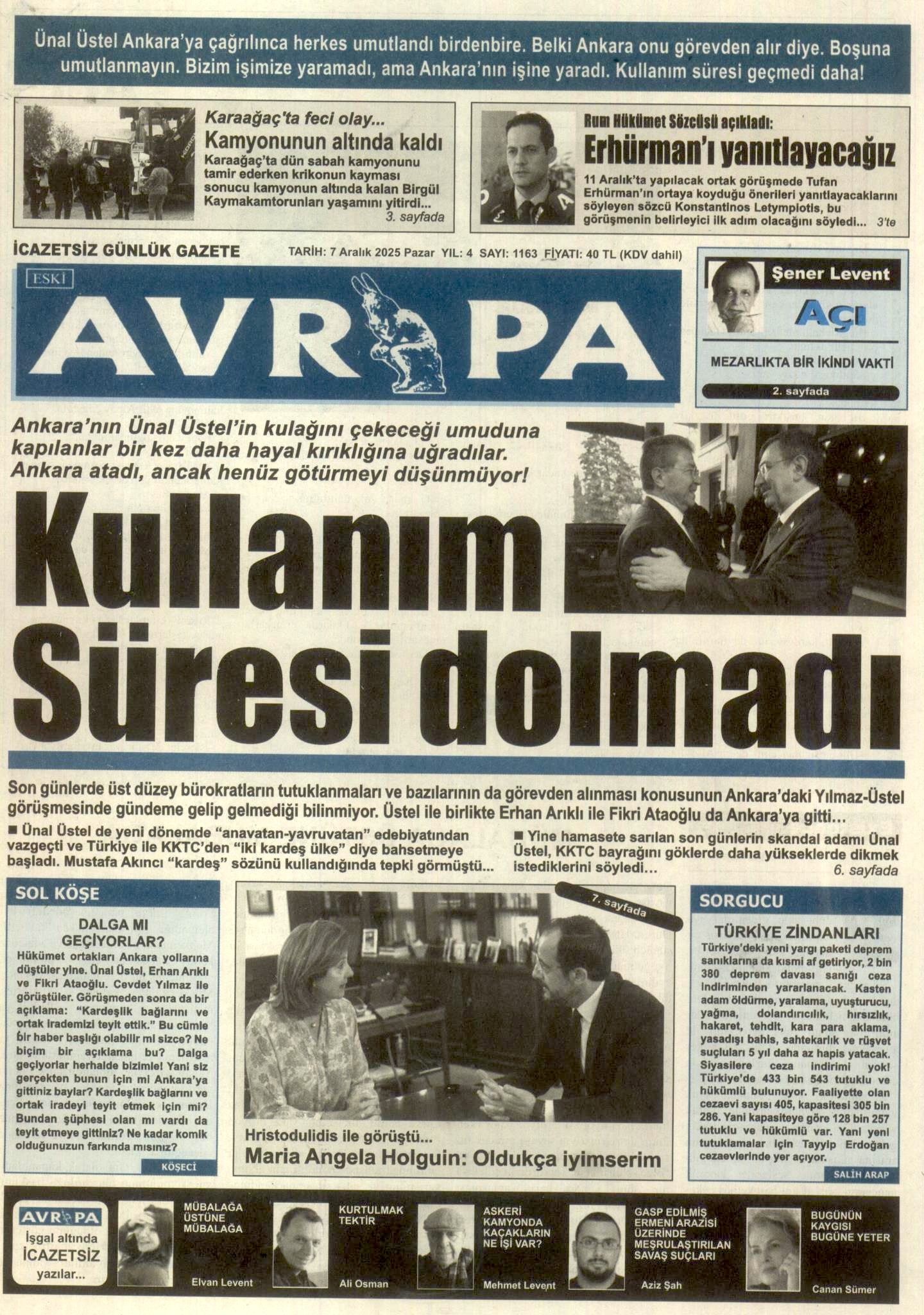 A V R U P A G A Z E T E S I 20251207