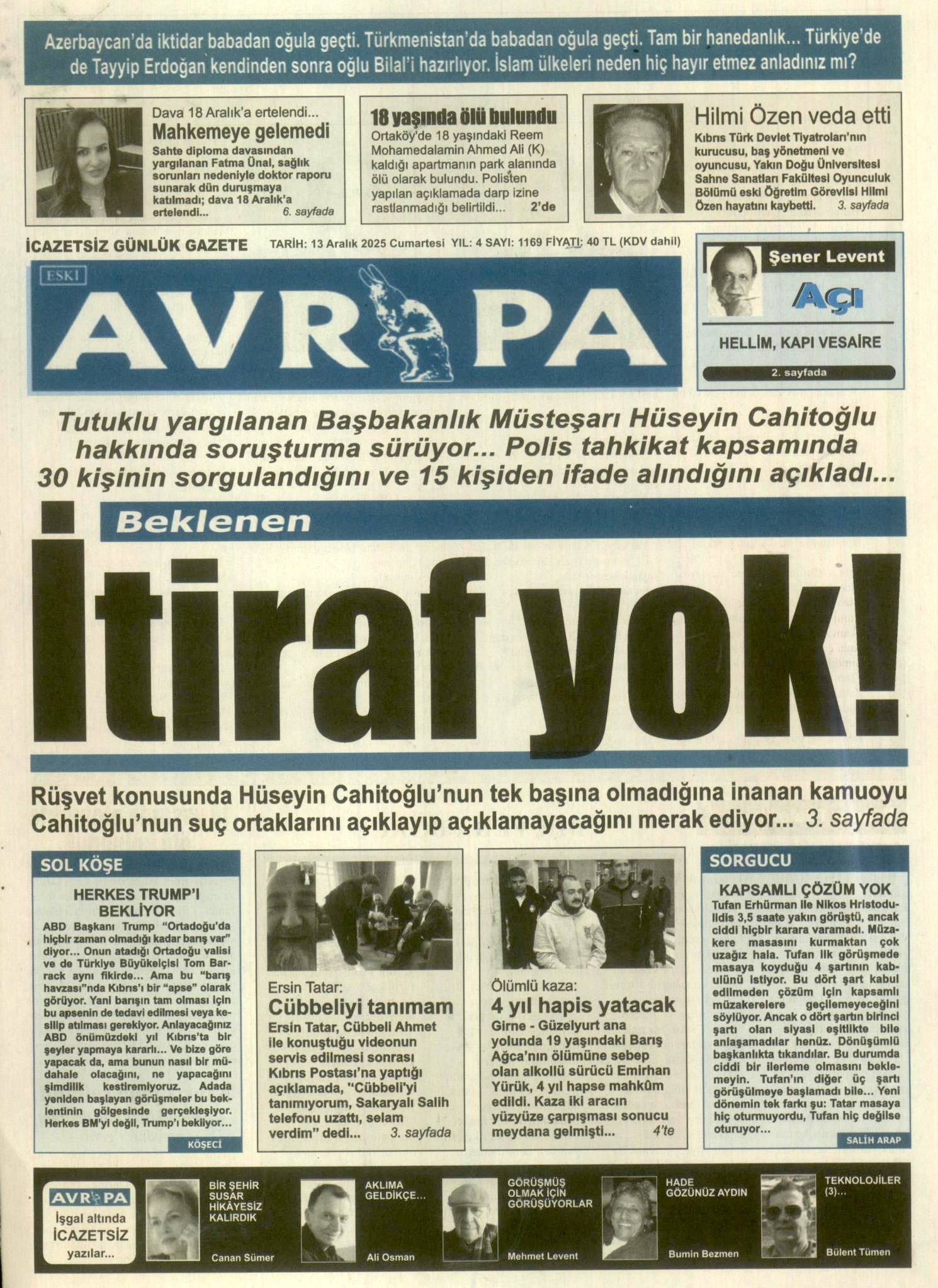 A V R U P A G A Z E T E S I 20251213