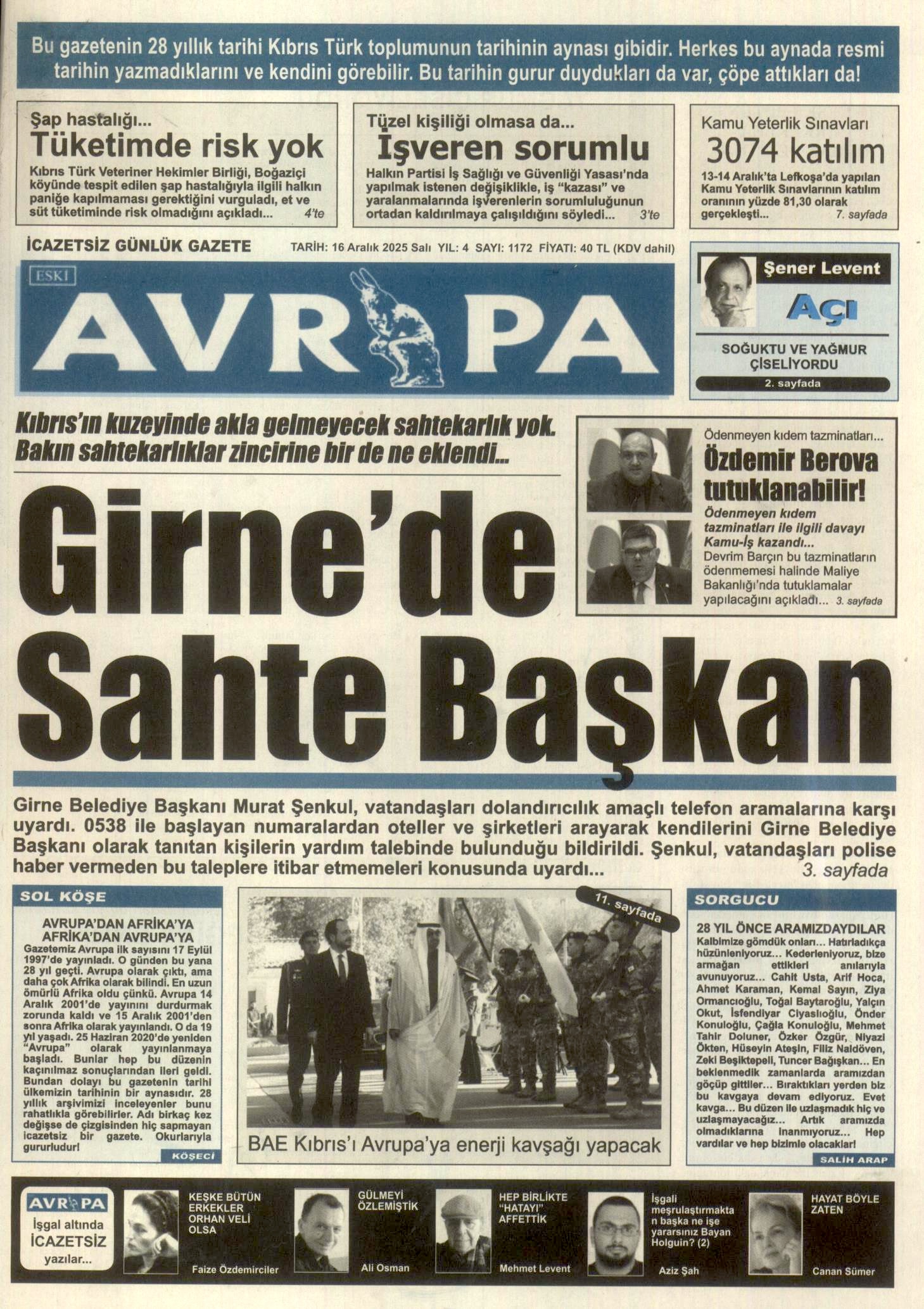 A V R U P A G A Z E T E S I 20251216