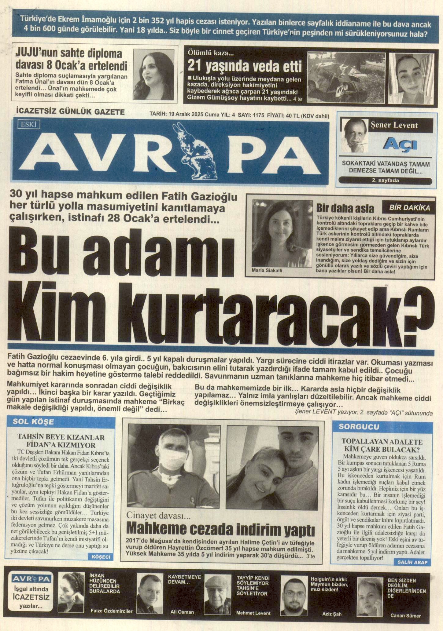 A V R U P A G A Z E T E S I 20251219