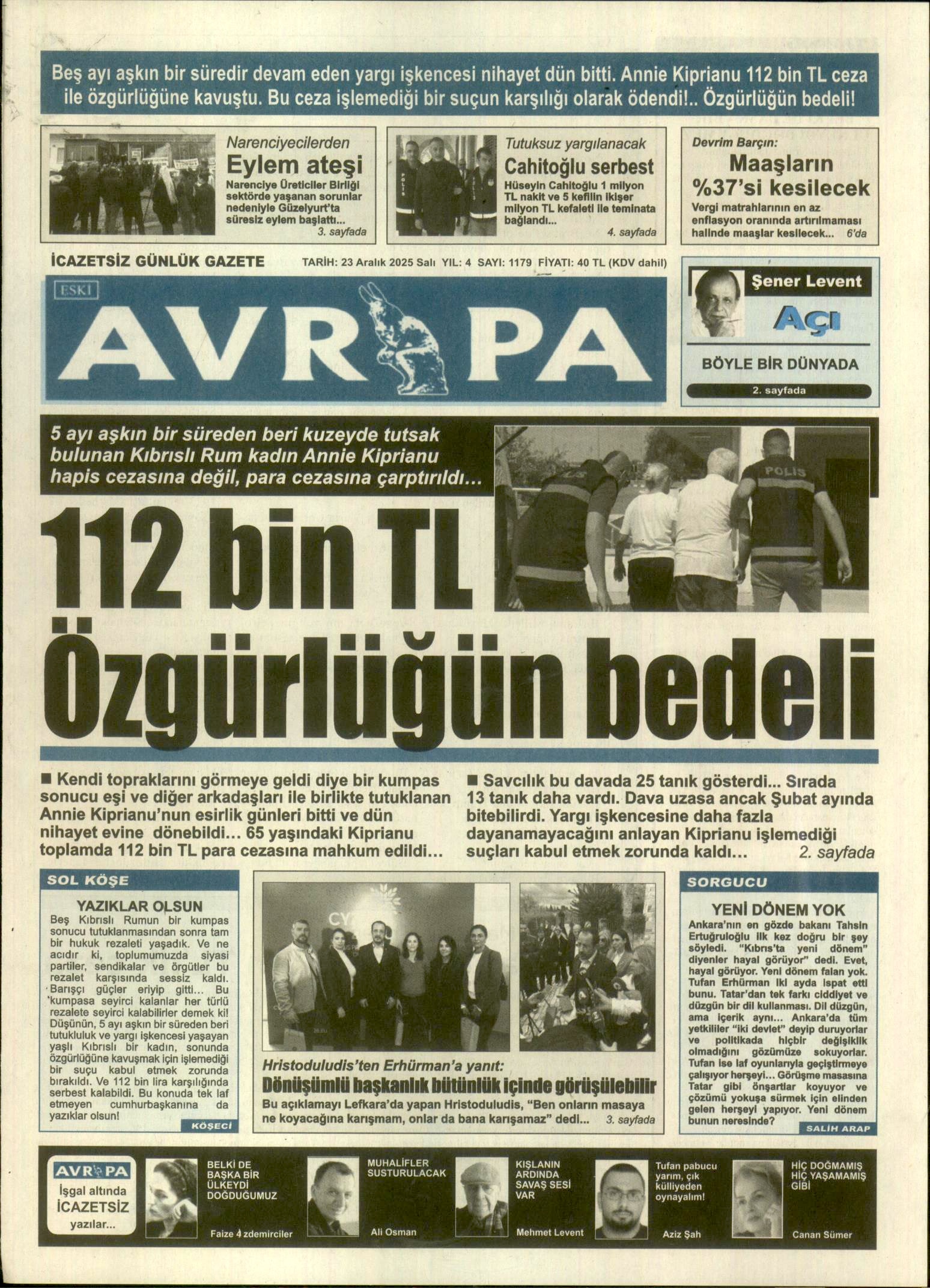 A V R U P A G A Z E T E S I 20251223