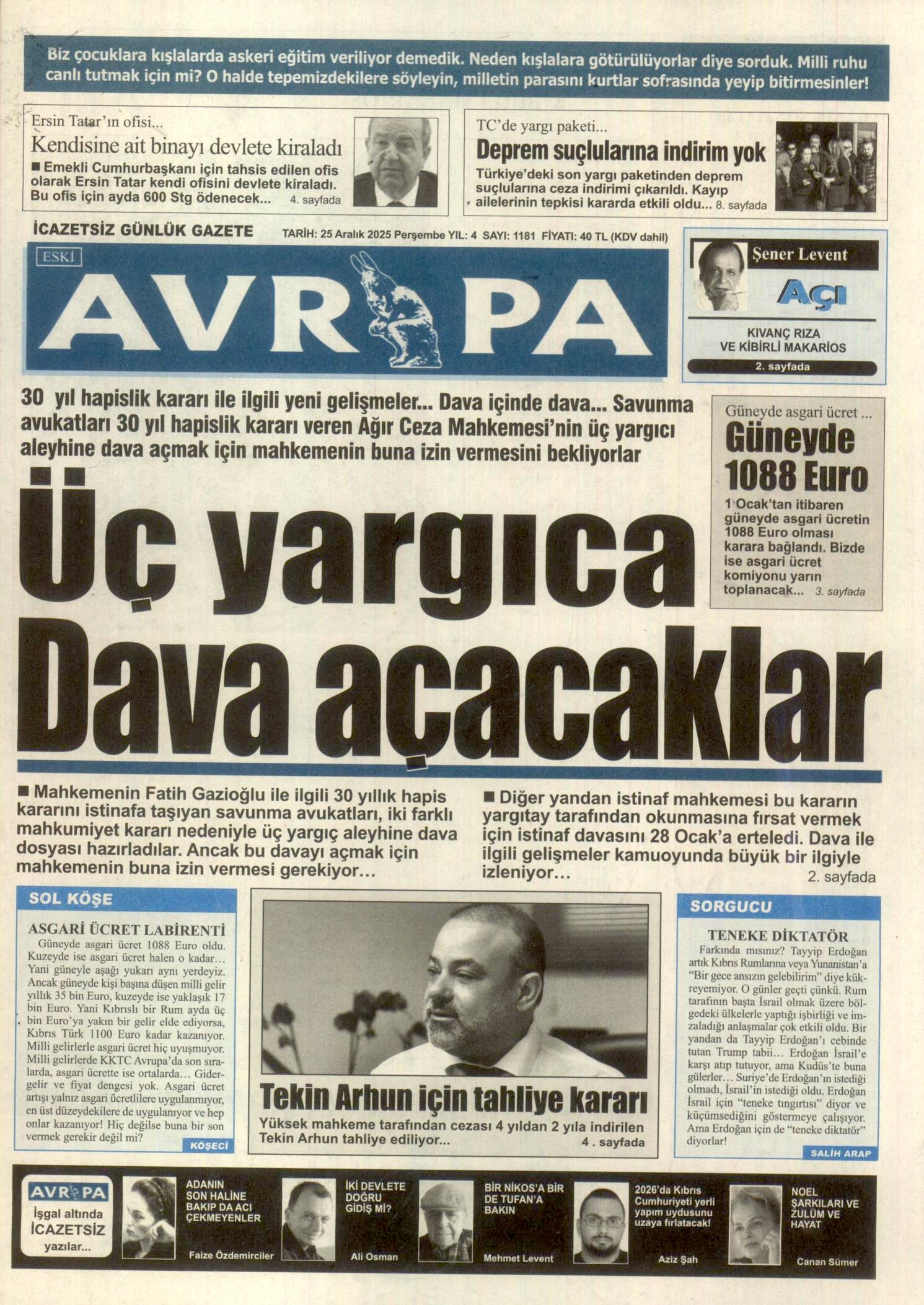 A V R U P A G A Z E T E S I 20251225