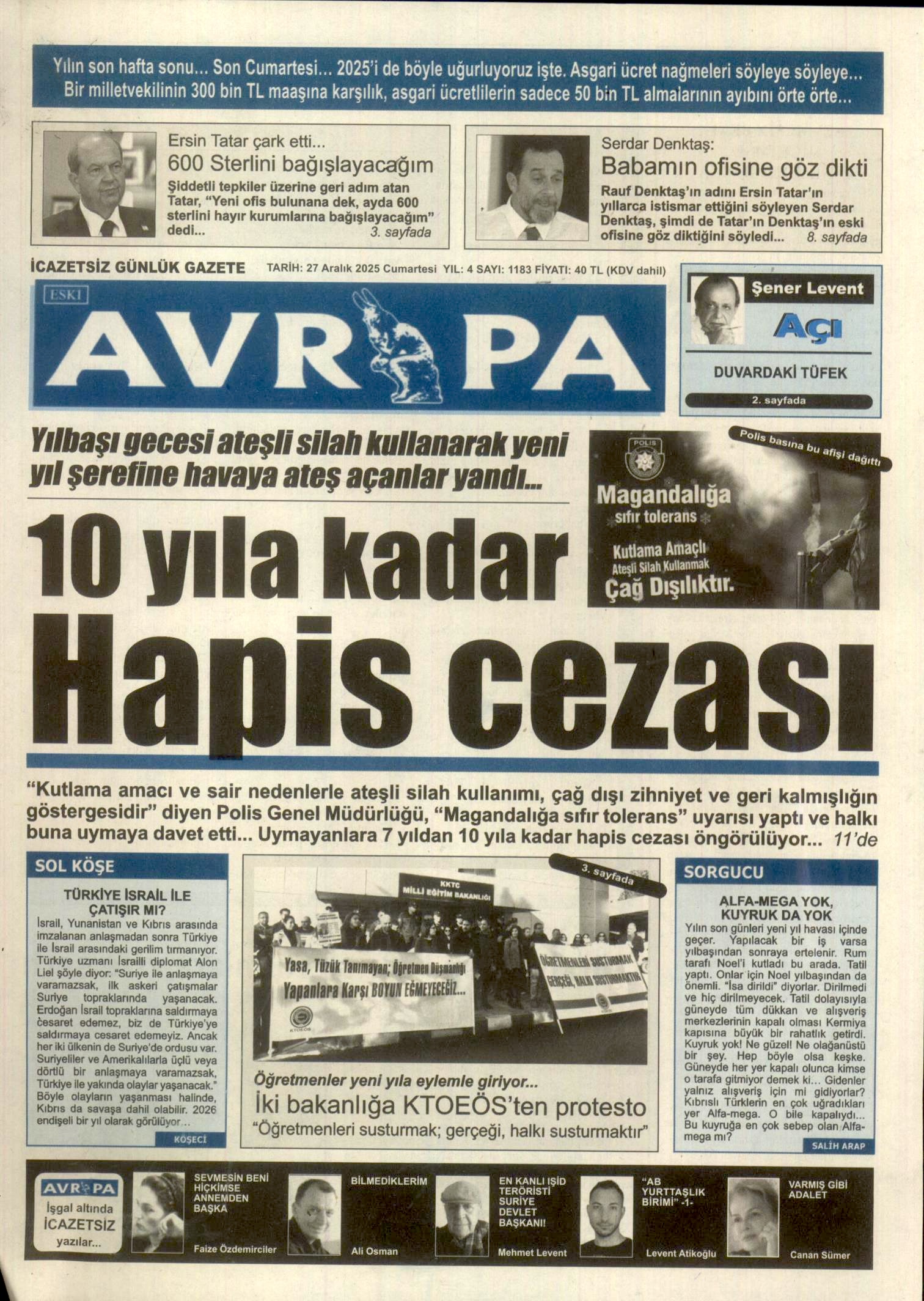 A V R U P A G A Z E T E S I 20251227