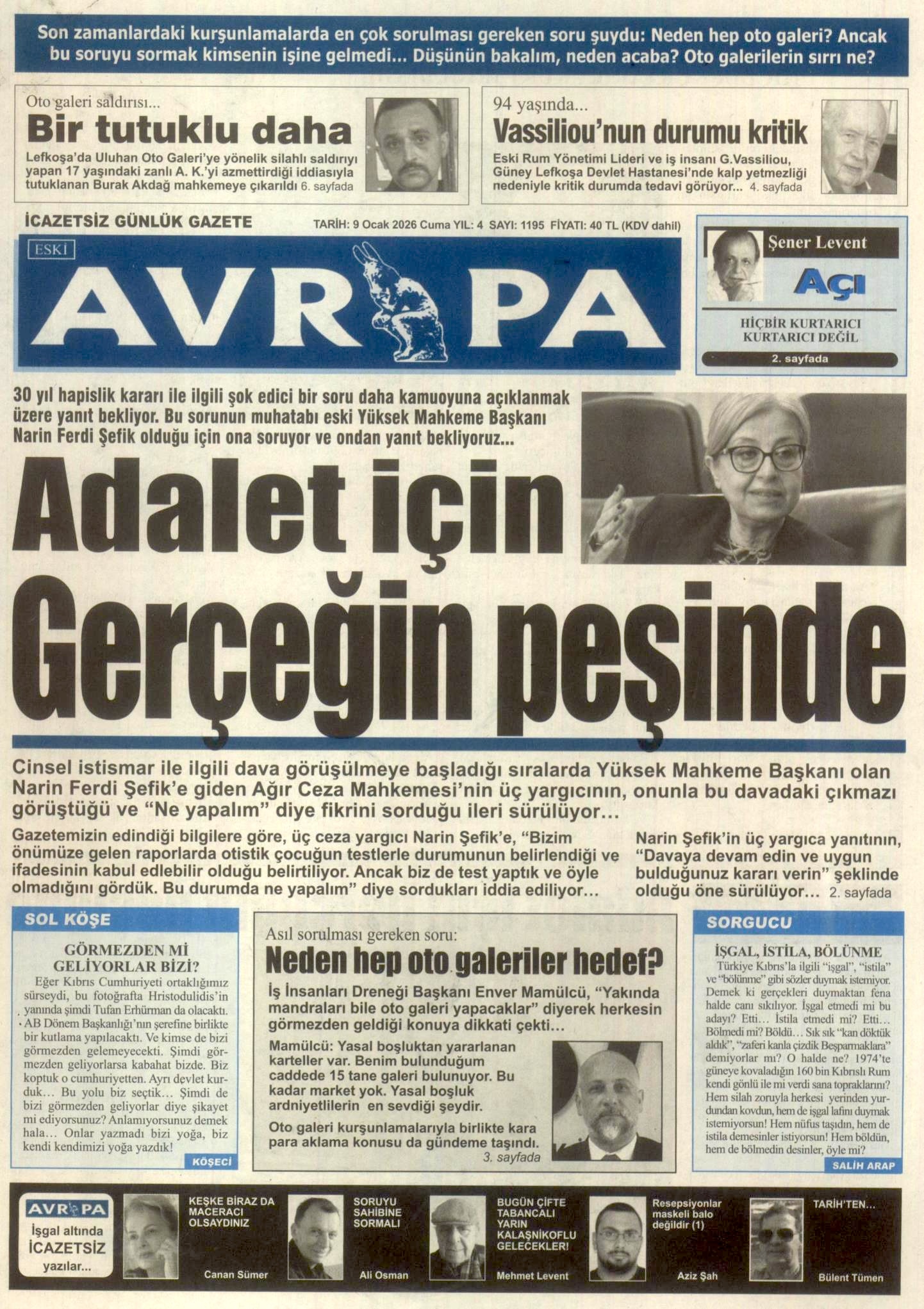 A V R U P A G A Z E T E S I 20260109