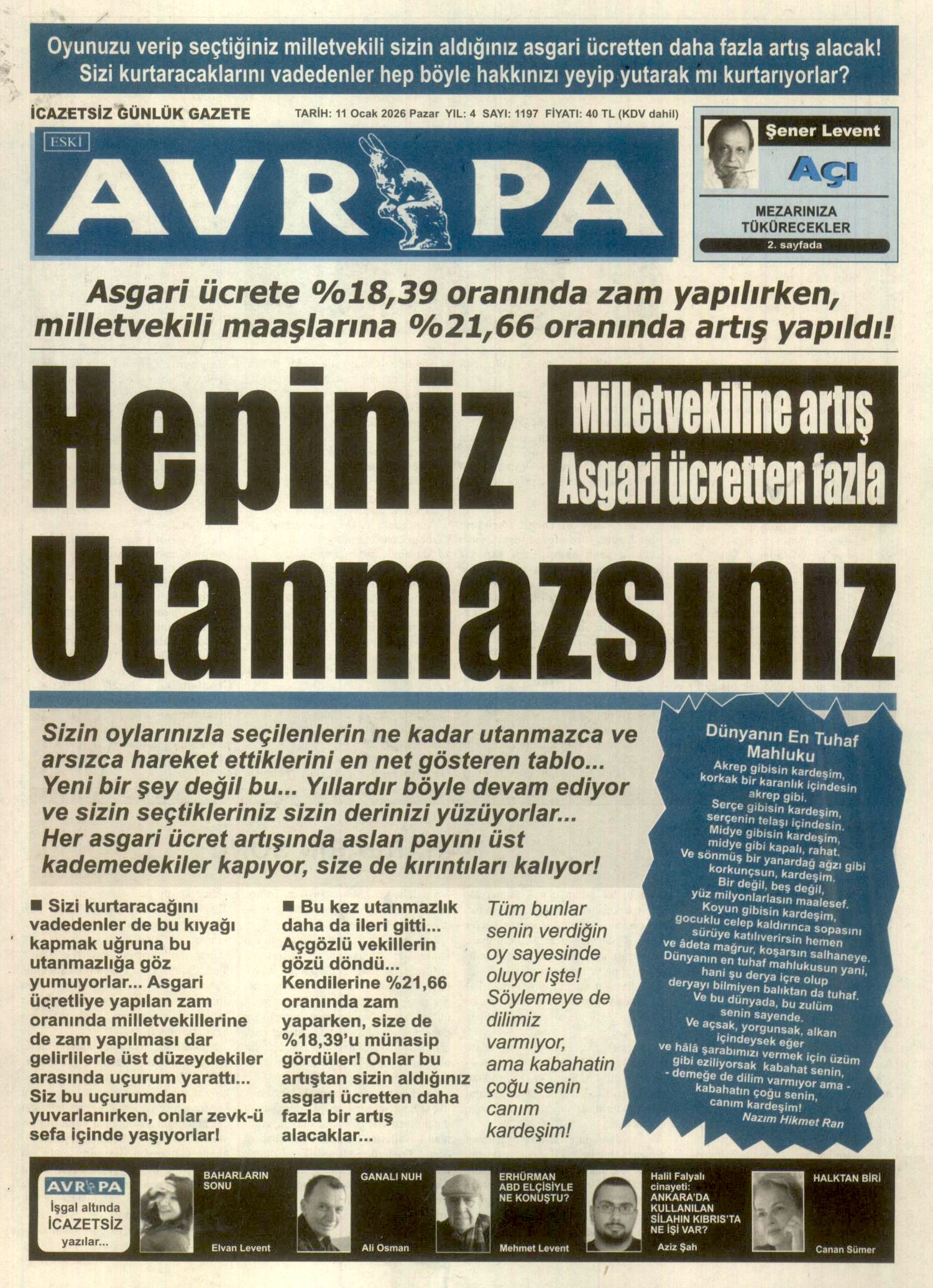 A V R U P A G A Z E T E S I 20260111